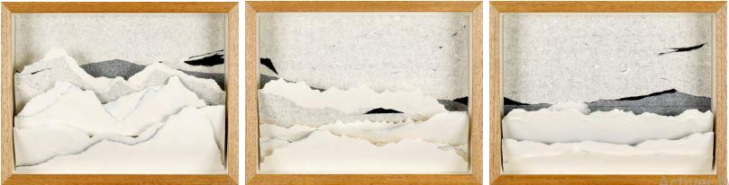 Rétifs 2, Triptyque, (58x48cm)x3, 2020