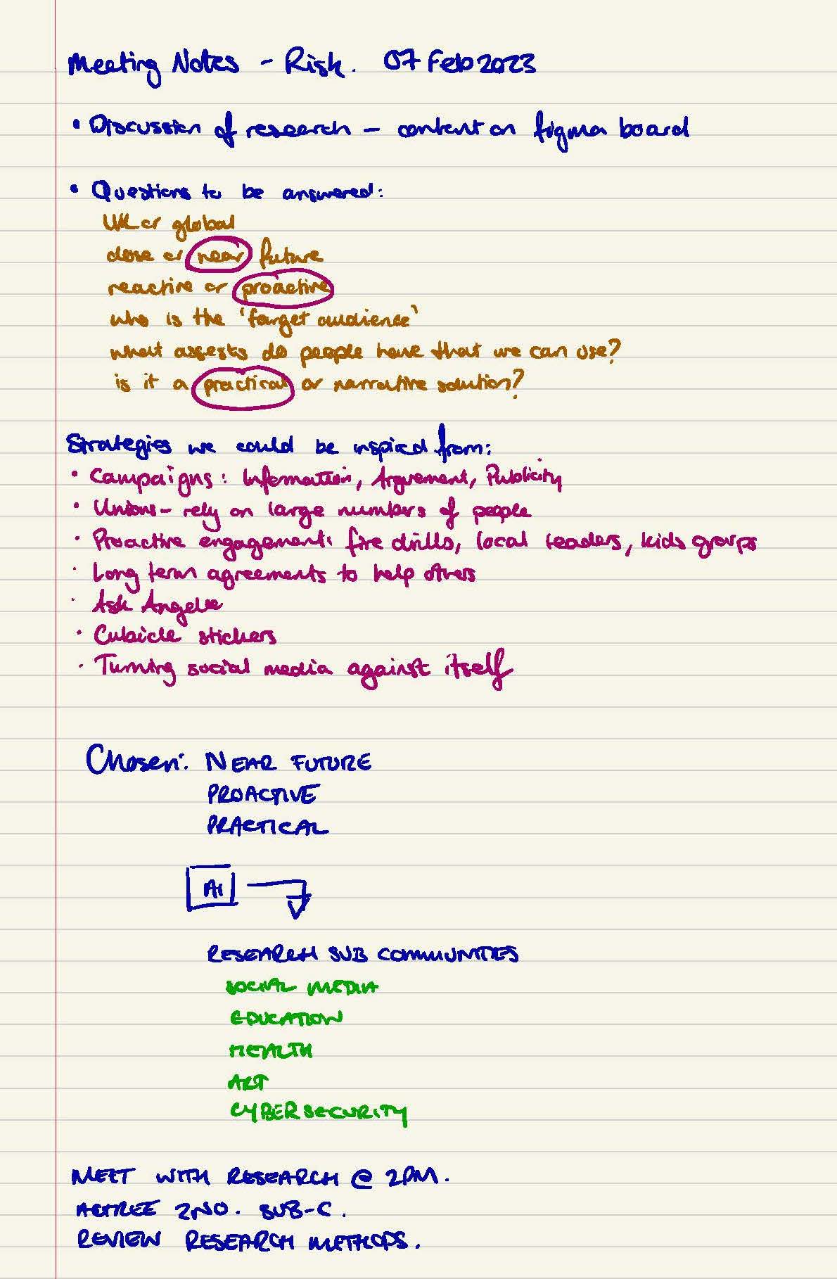 Meeting Notes