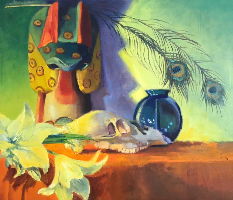 Belieze Mask | 30"x24" | Oil on canvas