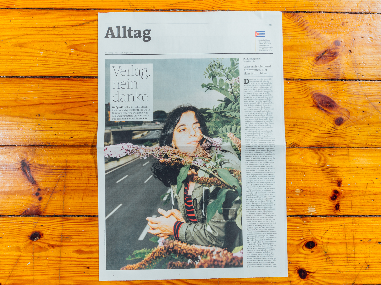 Der Freitag / L&uuml;tfiye Guezel, Autorin / Duisburg 2017