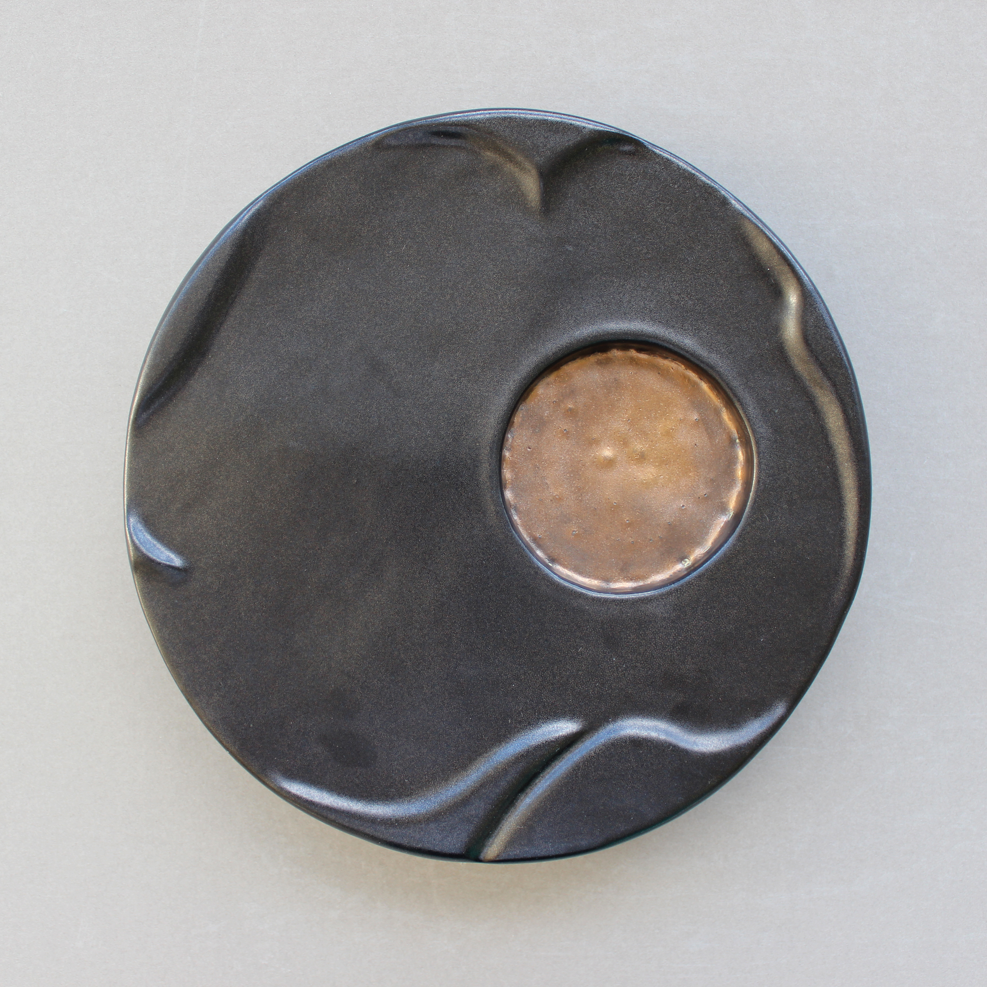 Cover Plate With Gold (9 x 9 x 1 3/4") $40