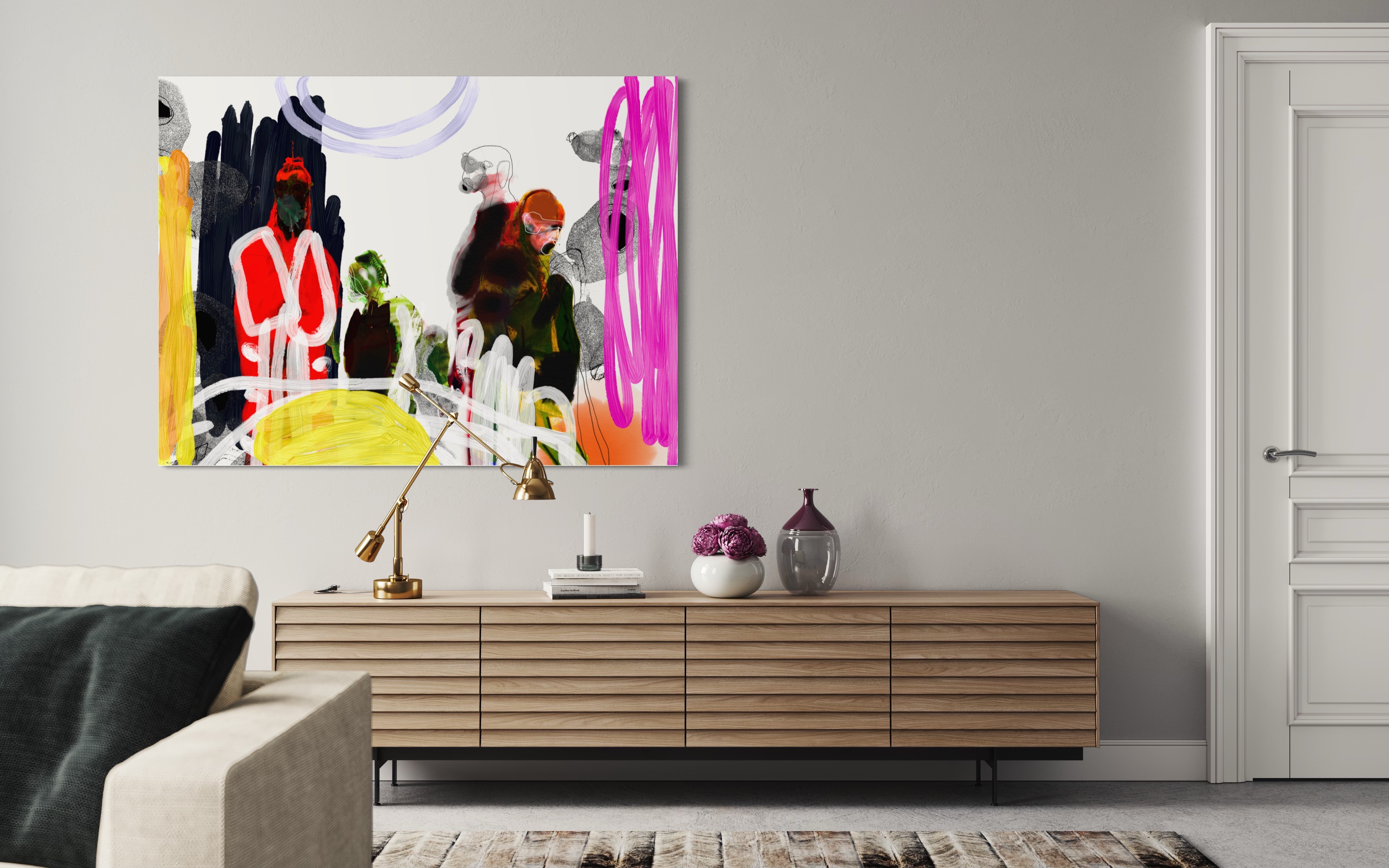 "Paradise Lost" 2017, digital painting 120x160cm, edition 3