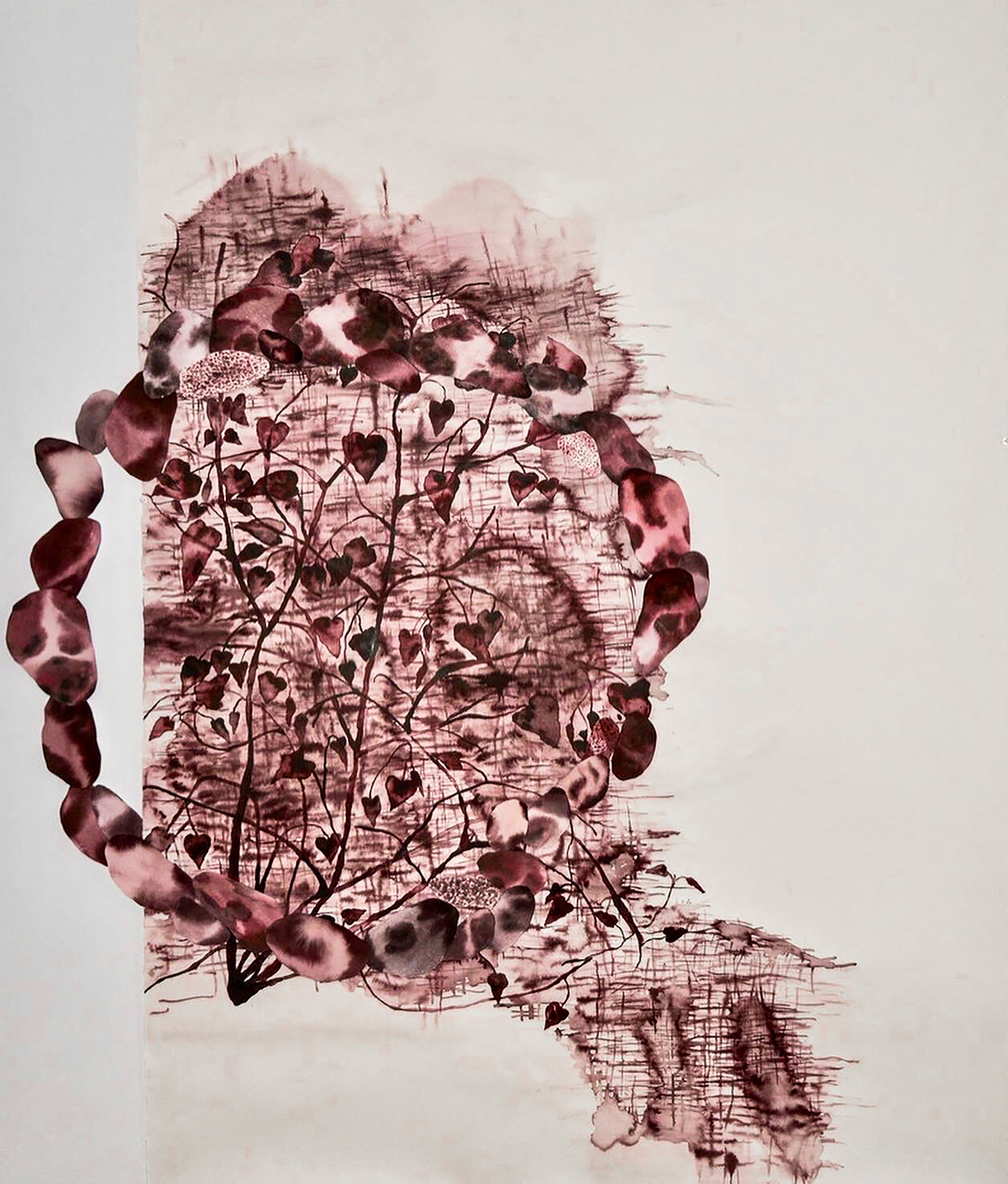 Untitled, 2020, Ink on Arches paper, 175x110 cm