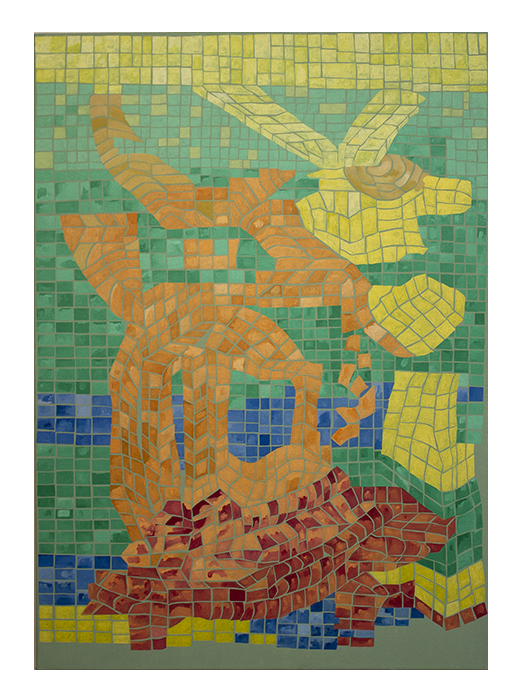 Mira Vista (5), 2022, Oil and acrylic on linen, 38 × 40 in