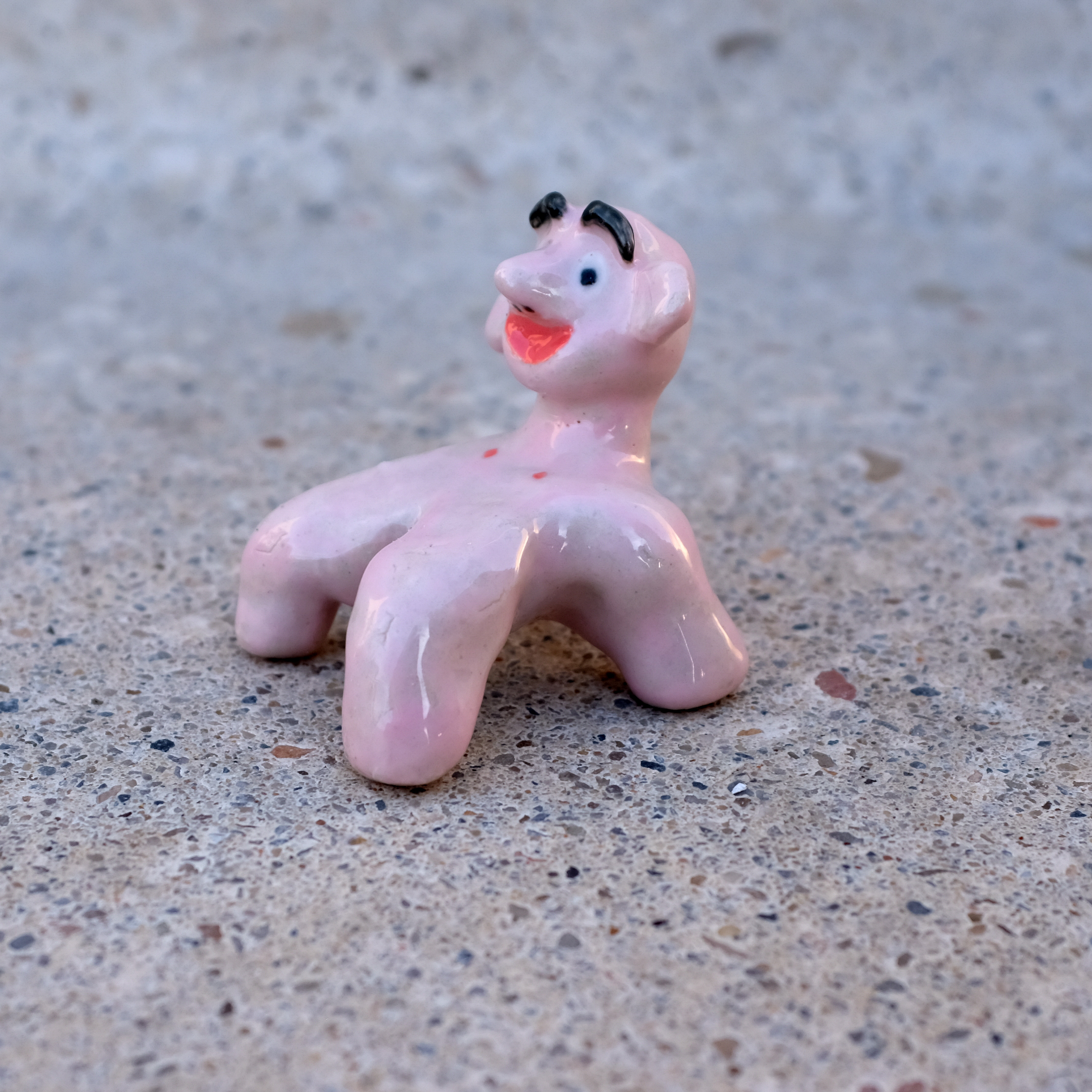 Monty (2022), glazed ceramics, 4 x 5cm