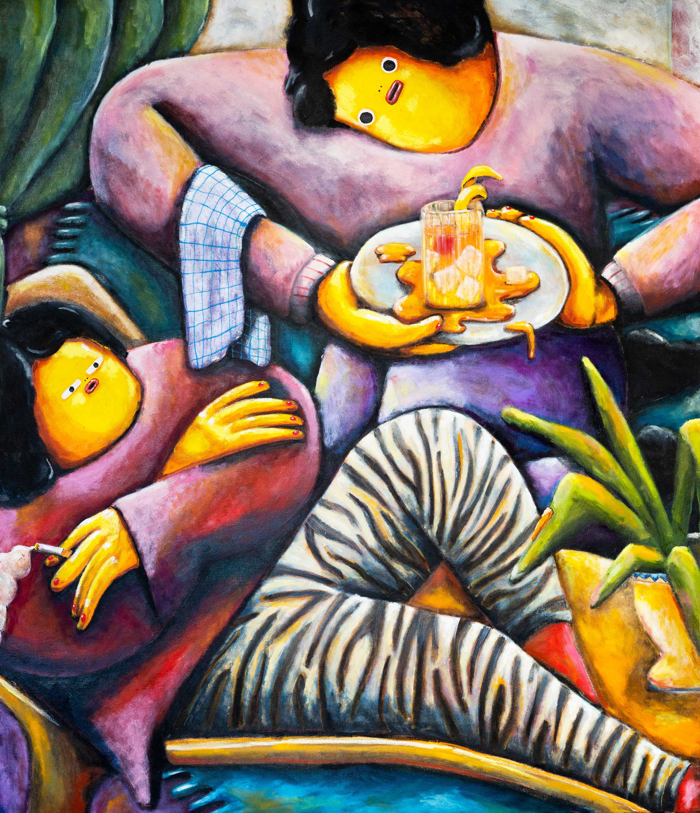 Good Job, 124x145, Oil, Oil Stick, 2024