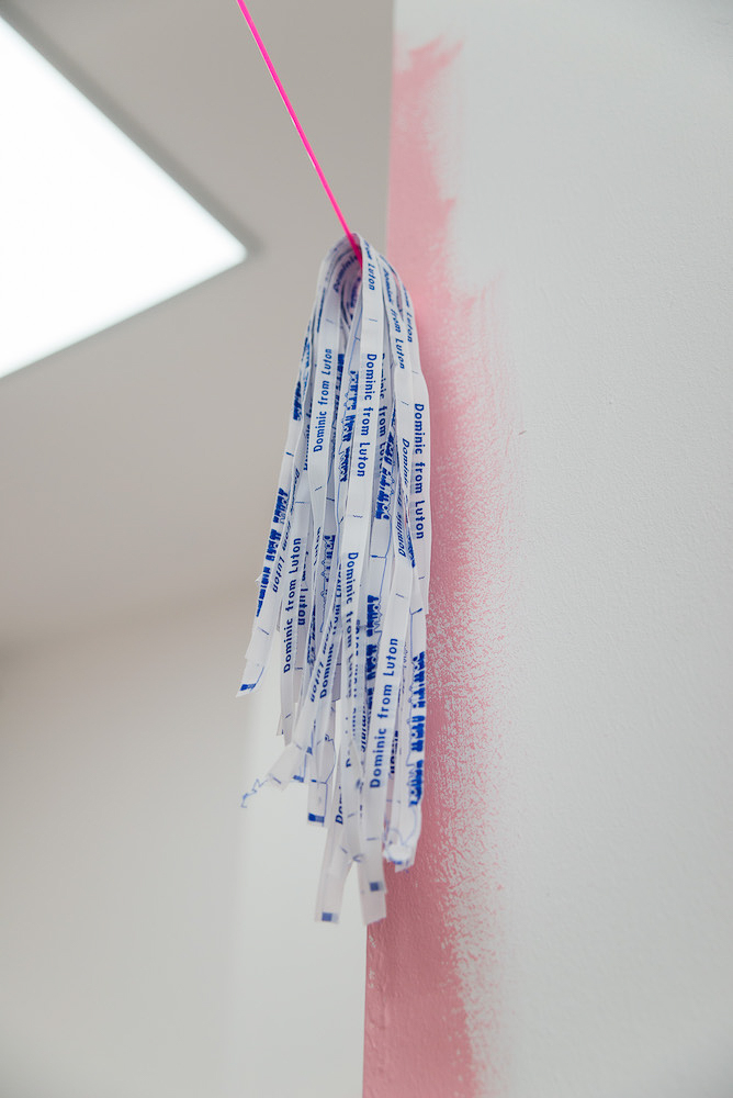 Installation view Dominic From Luton, ‘English Man Going Insane’ (2018), STOREFRONT, Luton, UK, Credit, Aleksandra Warchol