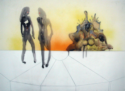 Untitled, Ink on Mylar, 24x36", 2006