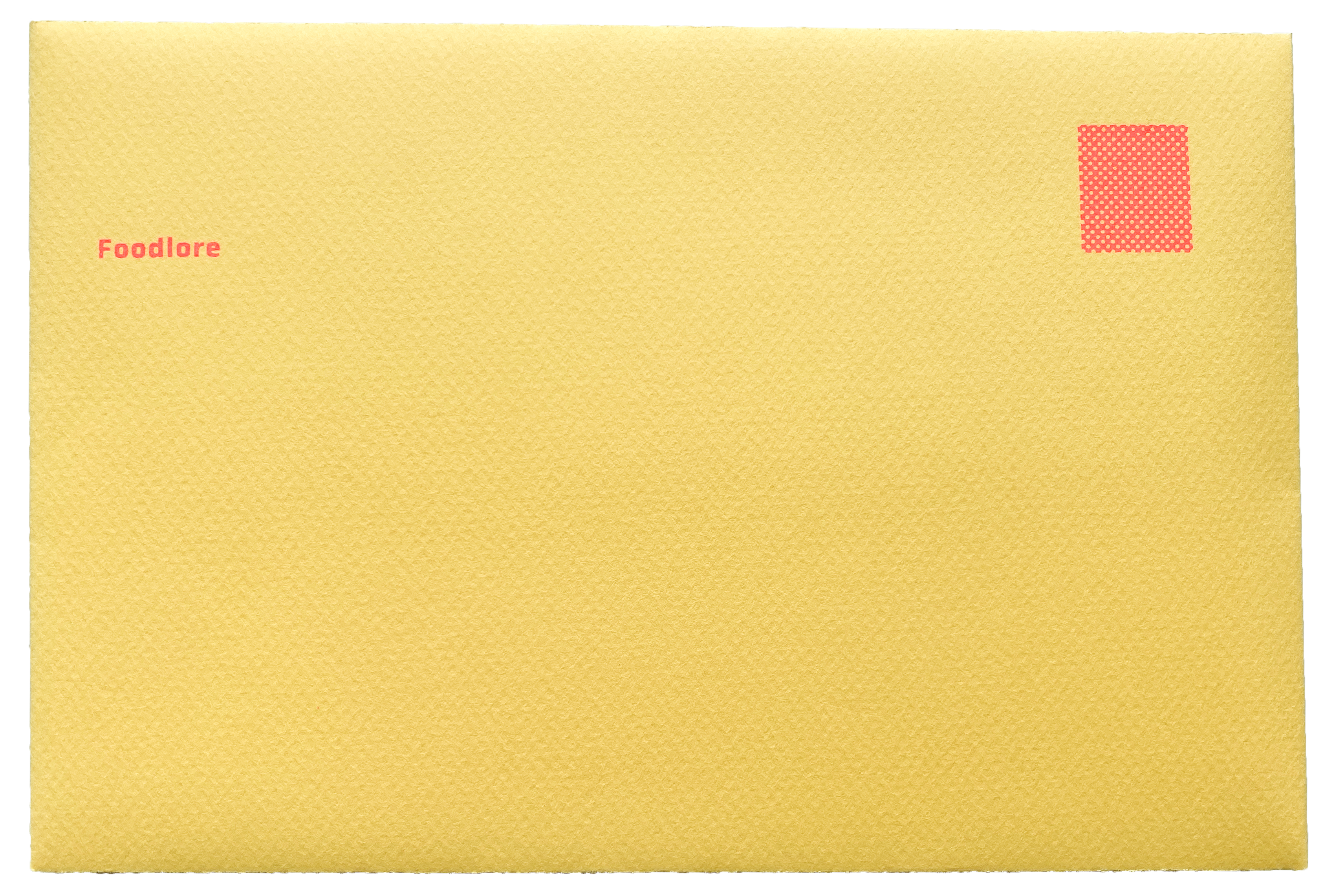 Screenprinted Foodlore Envelope