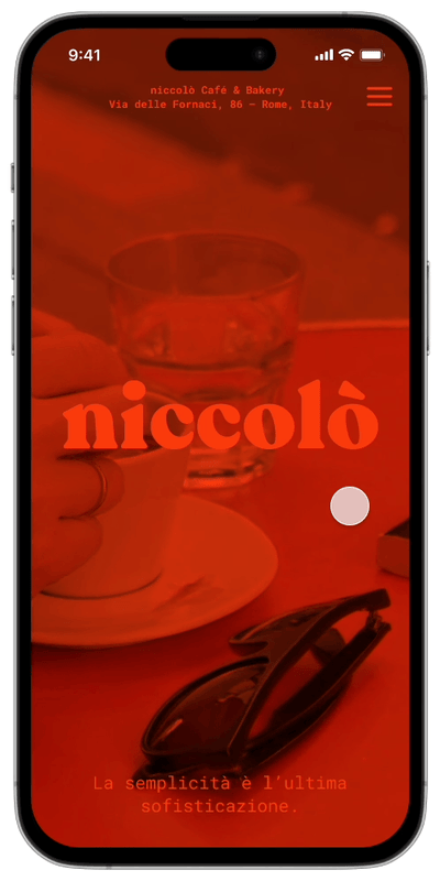 Food Menus + Order Page