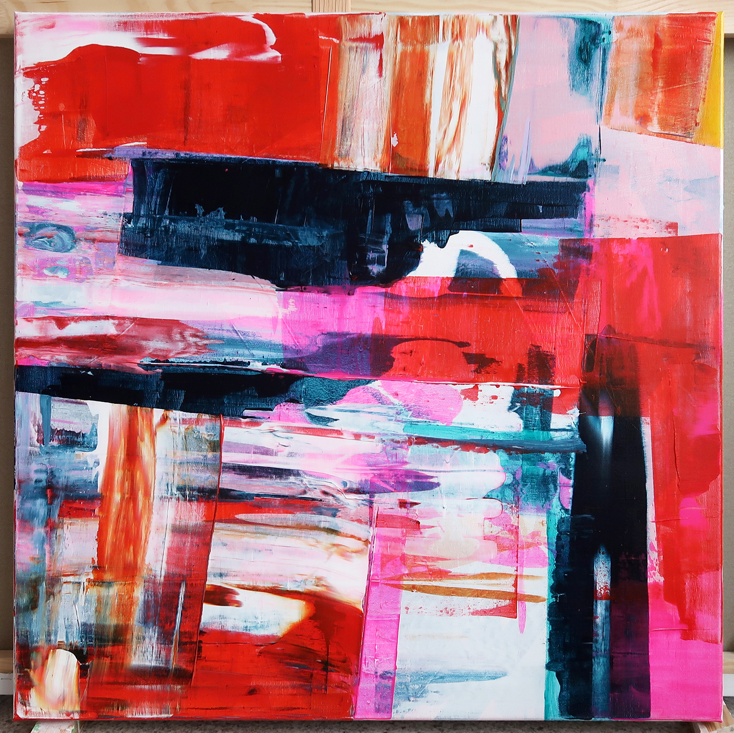 Untitled 397, 2017, Acrylic on canvas, 80x80cm