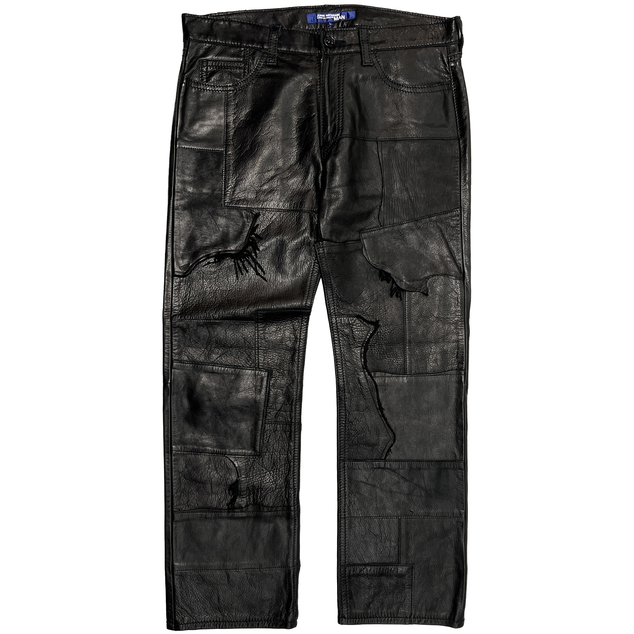 Junya Watanabe Man, S/S 2005 Leather Patchwork Trousers - La 