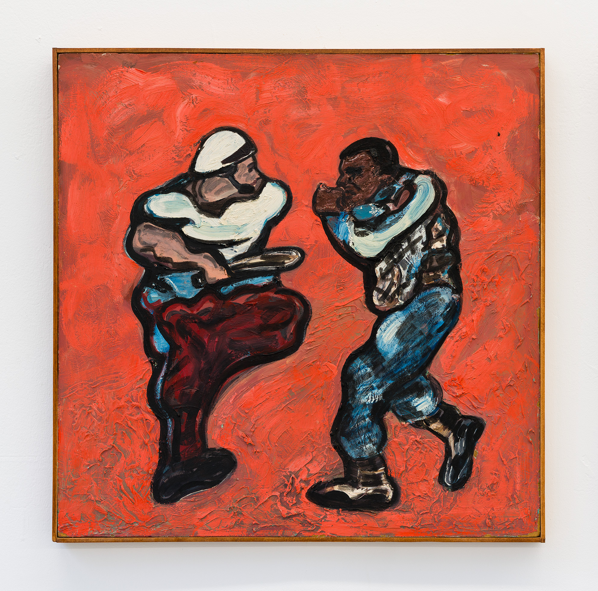 Allen Berke, Untitled, 1980s, Oil on panel, 24 x 24 in. 61 x 61 cm.