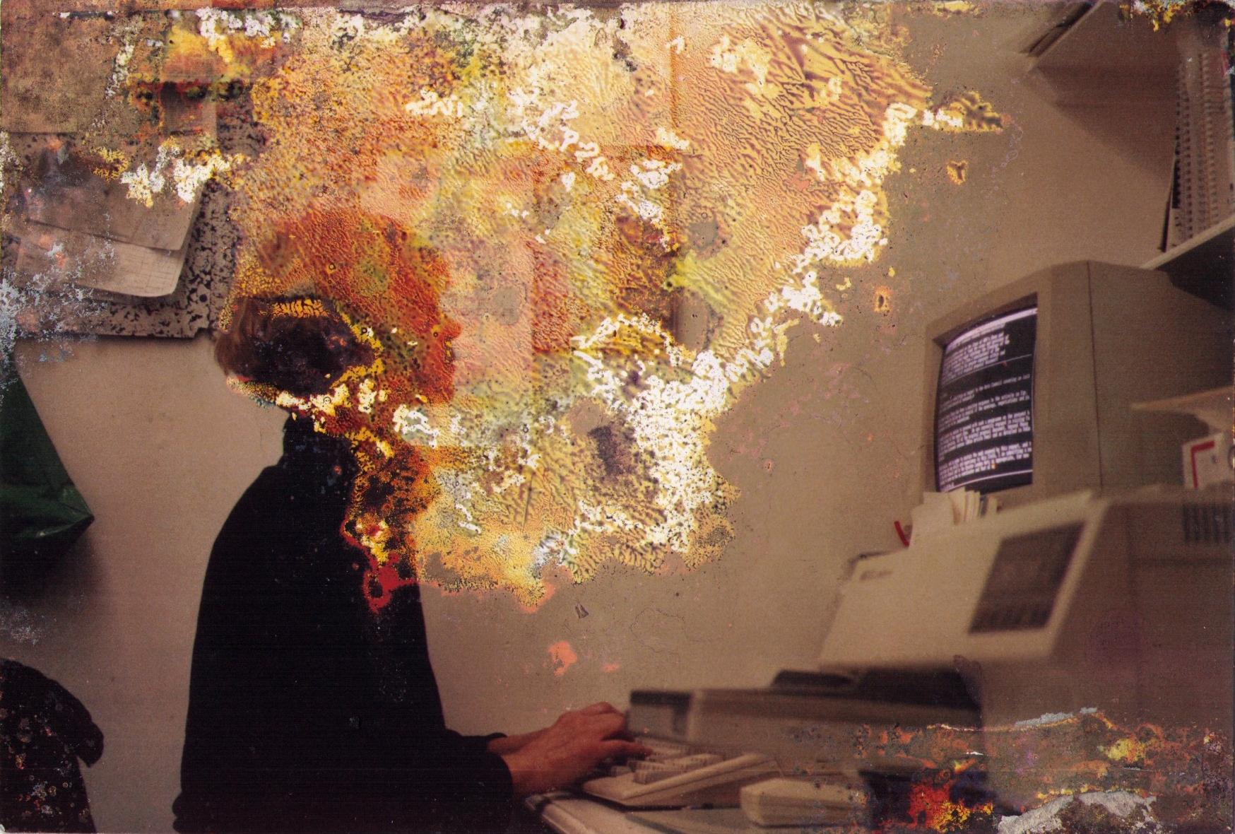 Barbara in the Brain at FTHo, Peckham. Unknown date.Acid-burn photo.© Barbara Steveni Archive