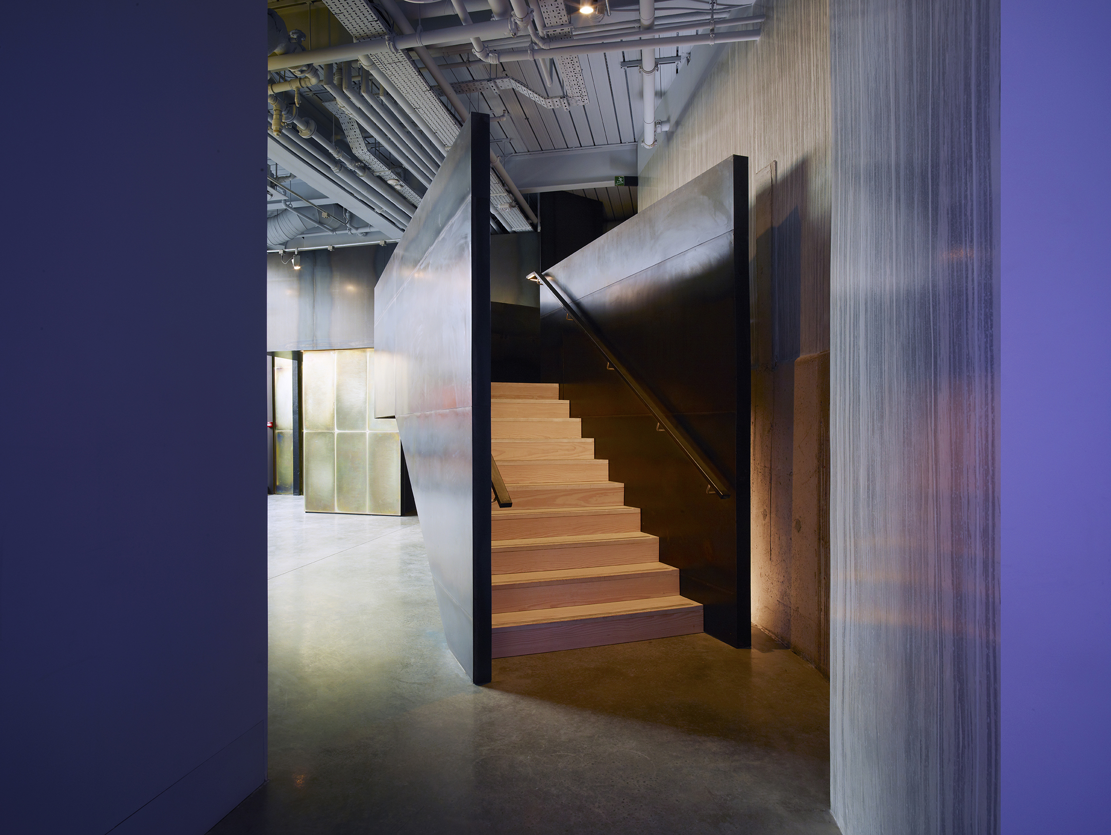 Shoreditch; hot rolled steel staircase