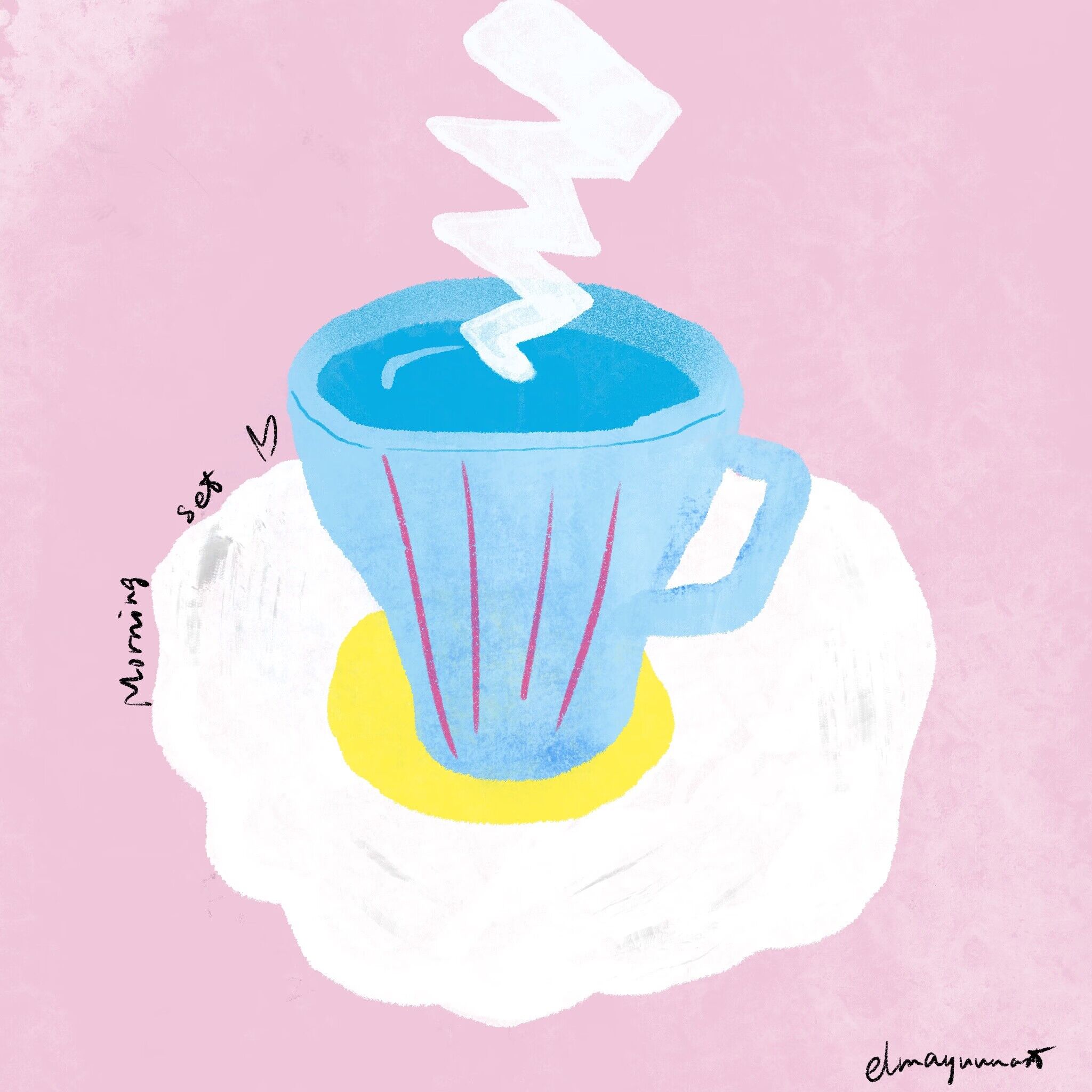 Start with a cup of hot water(and the egg) every morning.