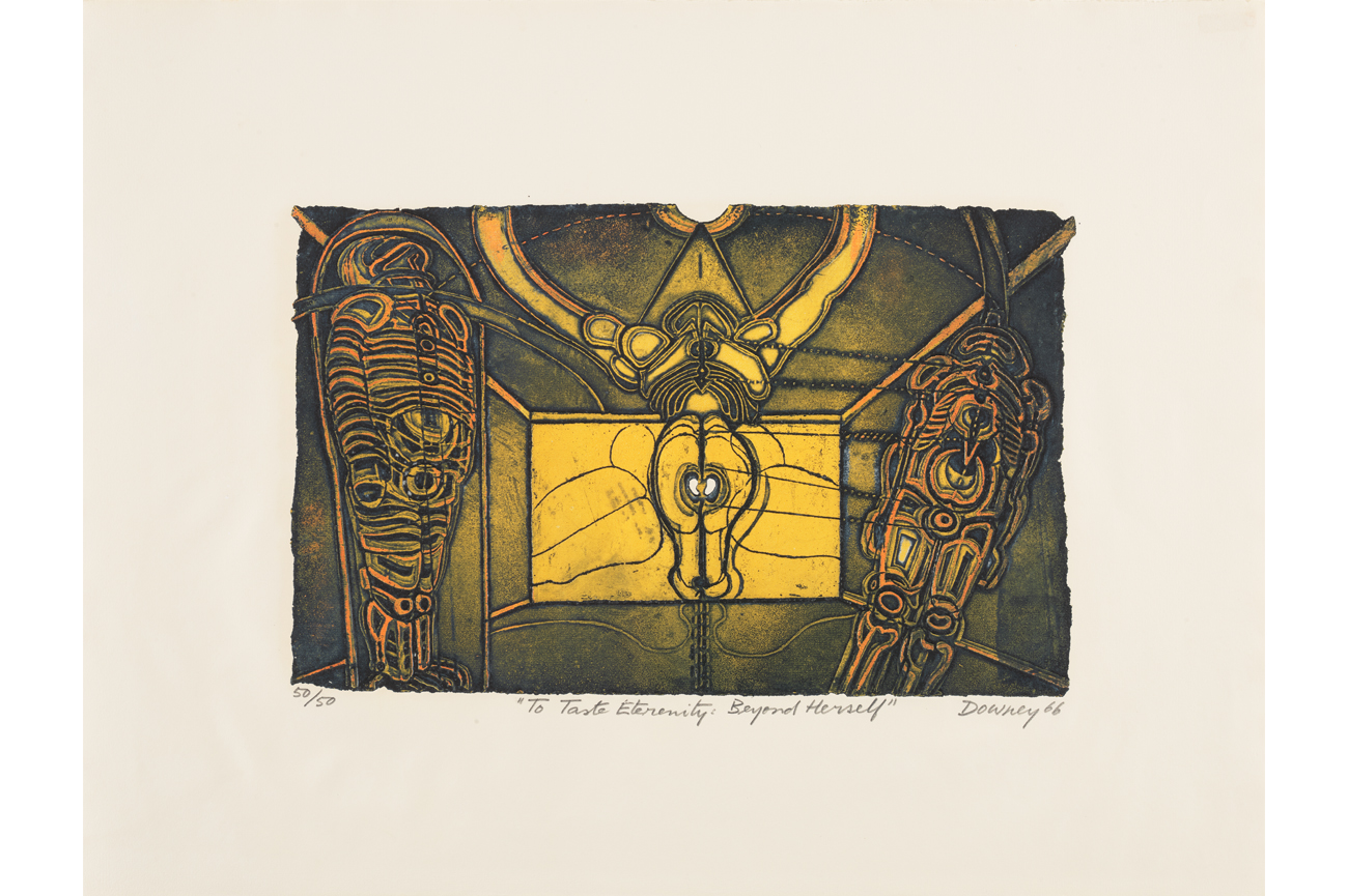Juan DowneyTo Taste Eternity Beyond Herself del portafolio "Awareness of Love", 1966Aguafuerte viscoso Hayter sobre papel Arches58 x 73.5 cm