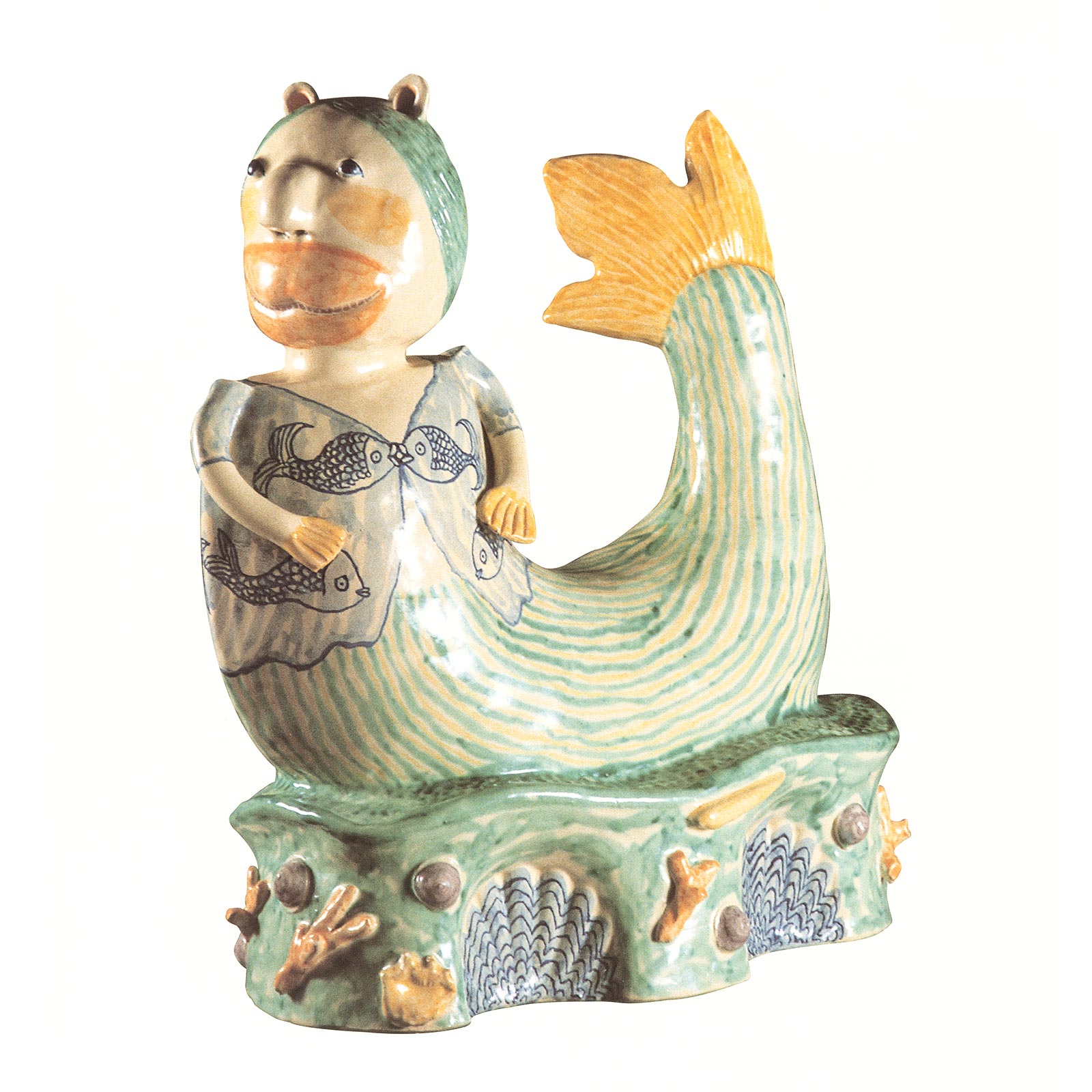 Mermaid, 1990sGlazed ceramic stoneware