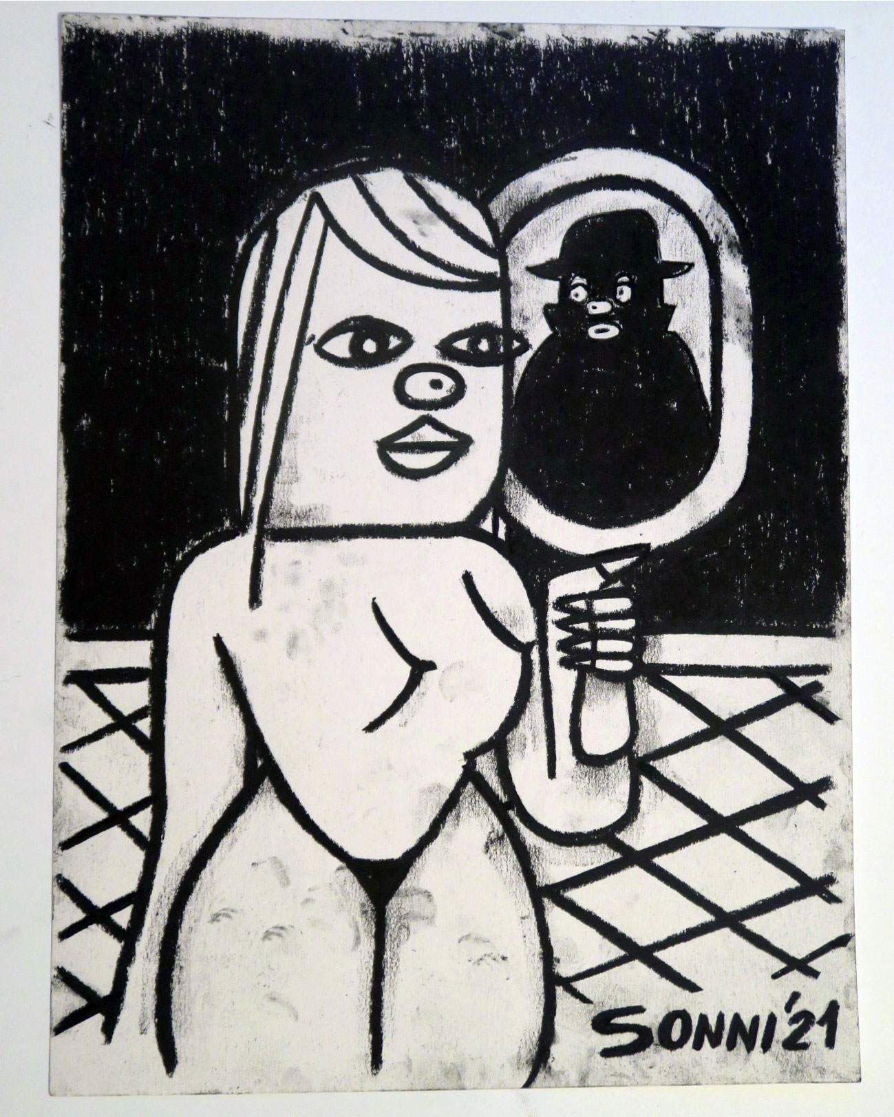 SOFT PASTEL & CHARCOAL ON PAPER12x9 IN // 2021SOLD