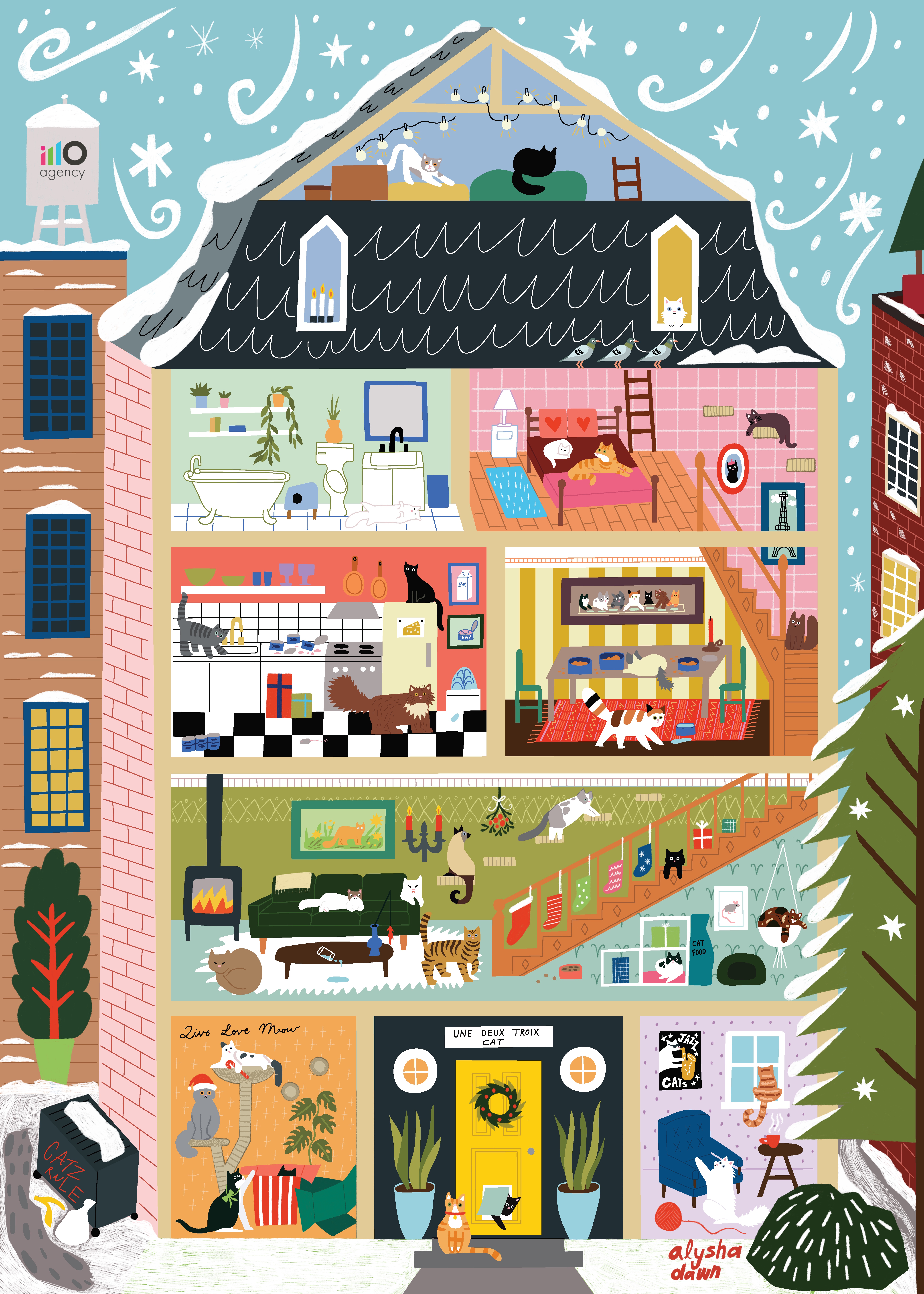 Dog House Puzzle Concept