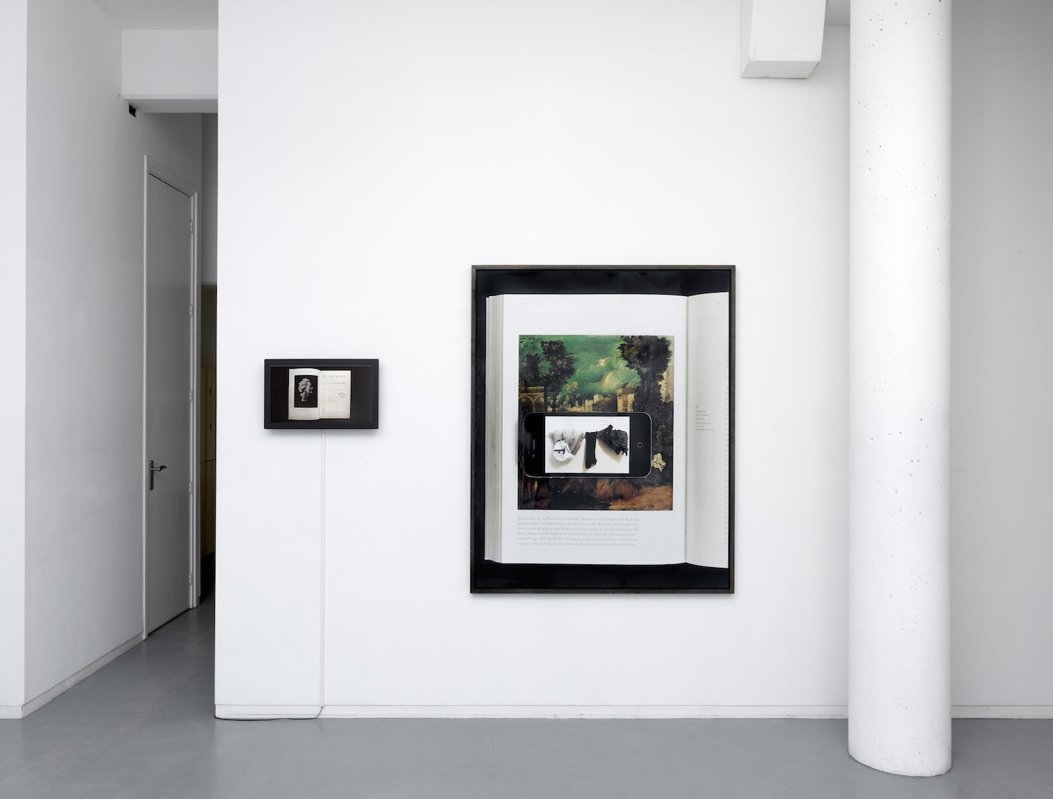 Alexandra Leykauf, Everybody's Autobiography, 2015, video loop, 2' 24'', sound, colour / Alexandra Leykauf, La Tempesta (Giorgione) - Dessauer Strasse, 2016, analogic c-print, 136 x 118 cm