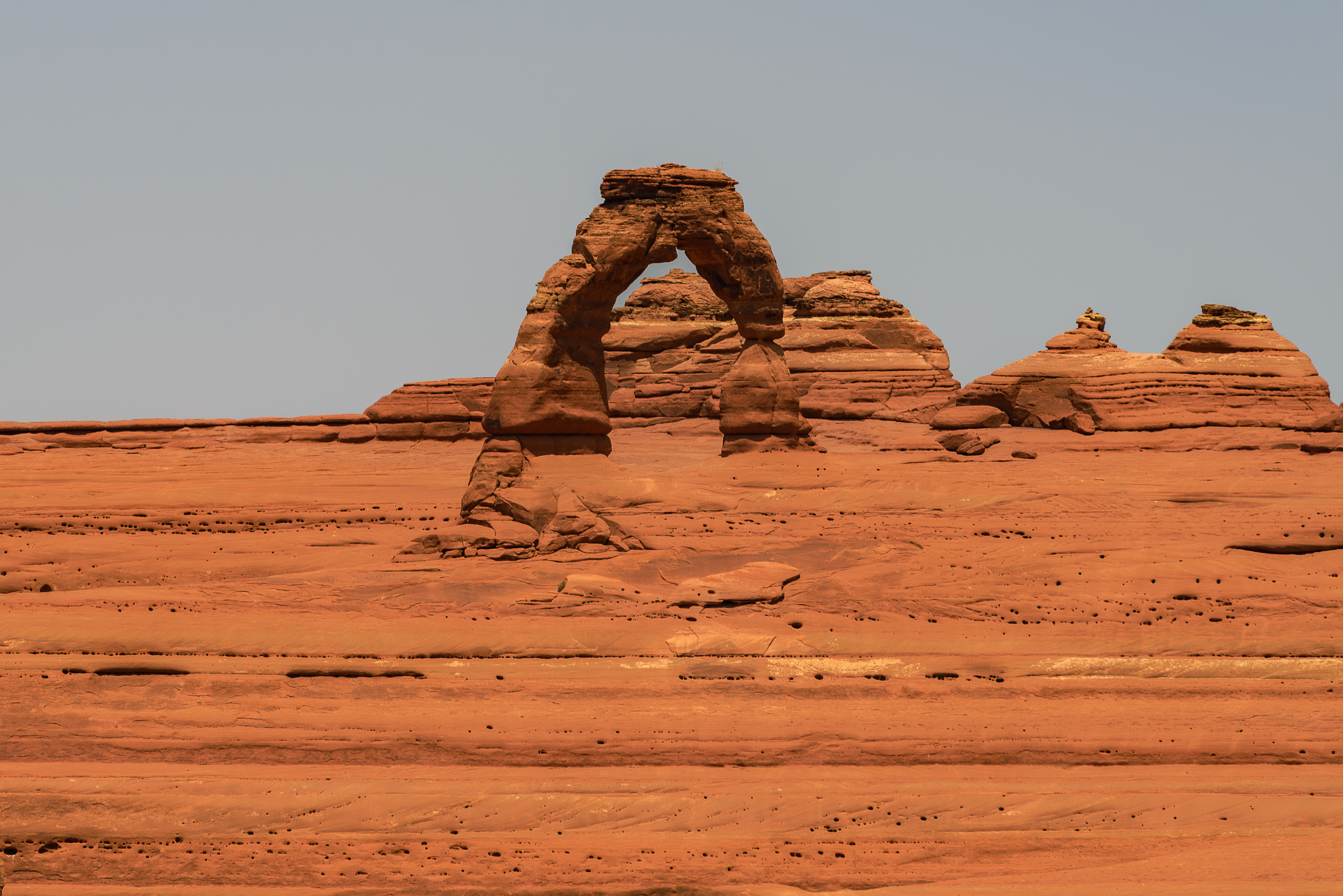 Arches National Park situé dans l' Utah (Delicate Arch). Le parc a vu Indiana Jones, Thelma et Louise ou Star wars.
