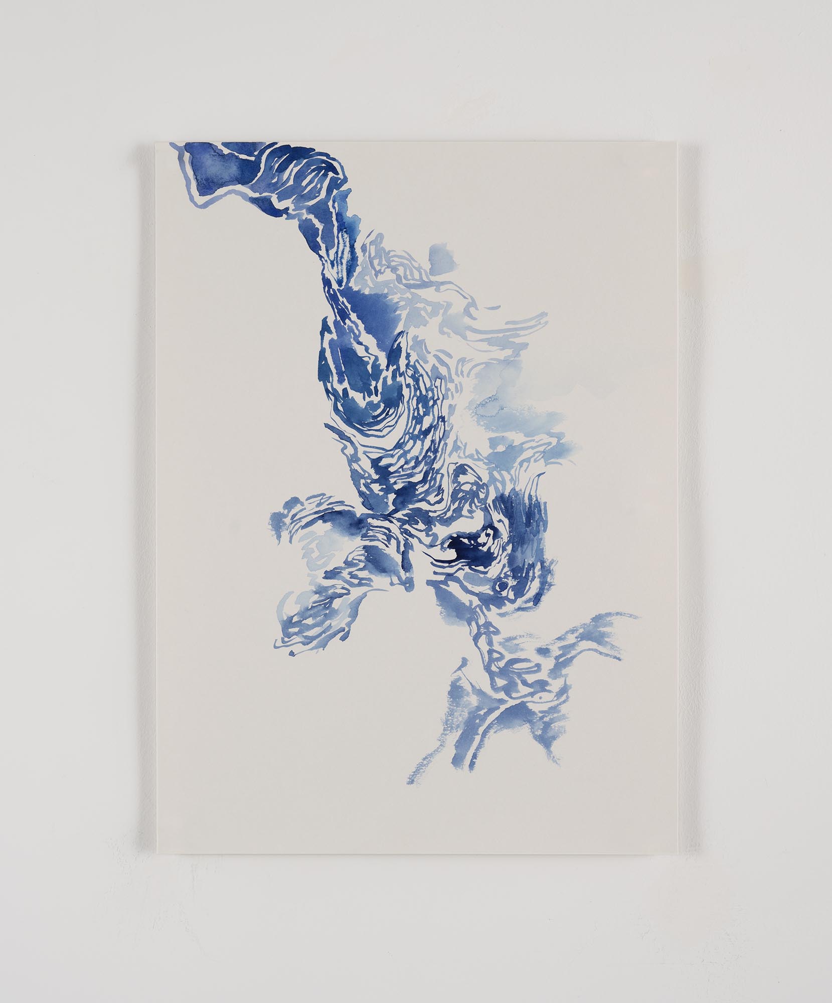 Glide, 2024, Watercolor on watercolor paper, 14x11in