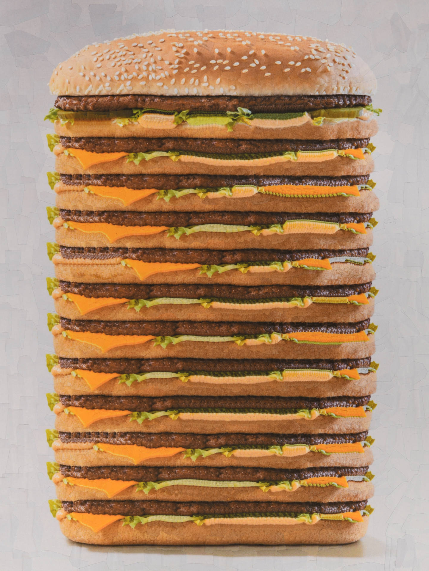 Burger, 2024, 16 x 12 inches