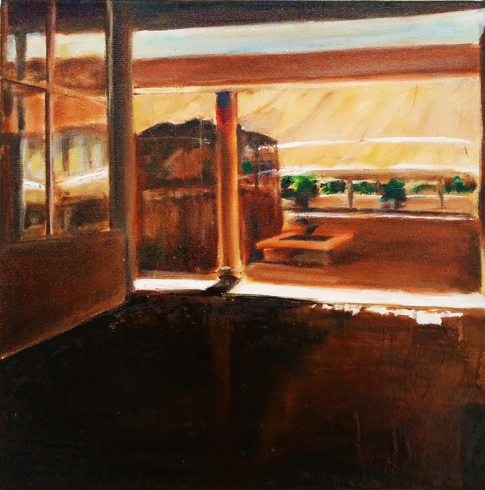 Fujairah, Oil on Canvas, 40 x 40 cm, SOLD