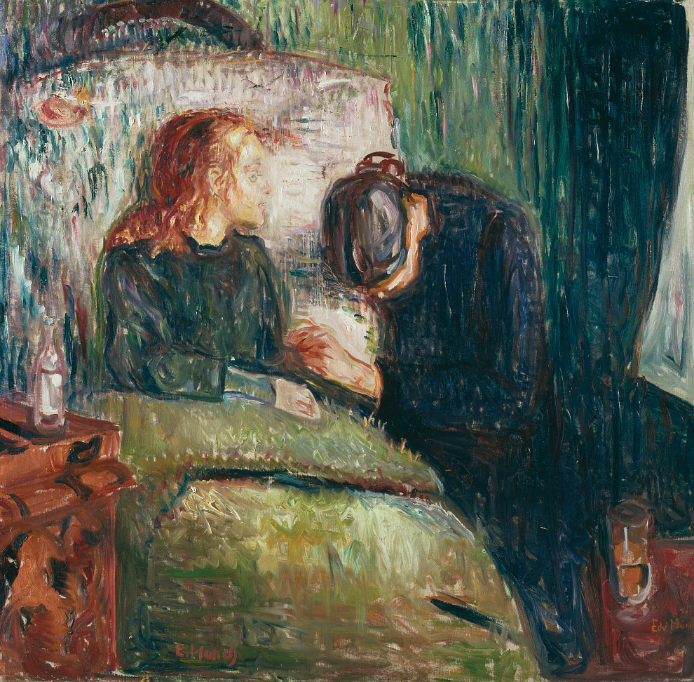 Edvard Munch, Nemocné dítě, 1907, olej na plátně, Fotografie: Tate
