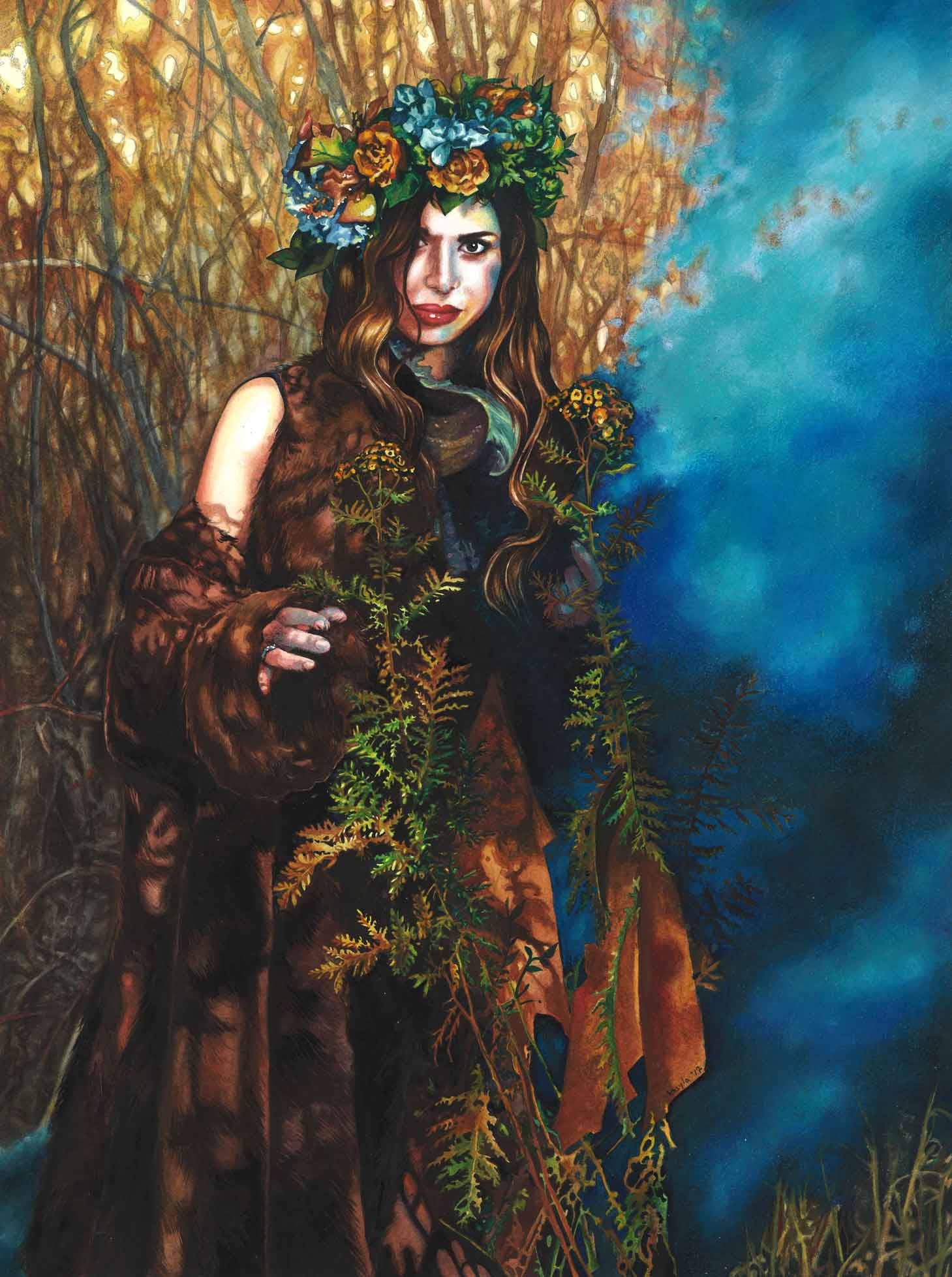 ThicketWatercolor and Colored Pencil10"x13"2017SOLD