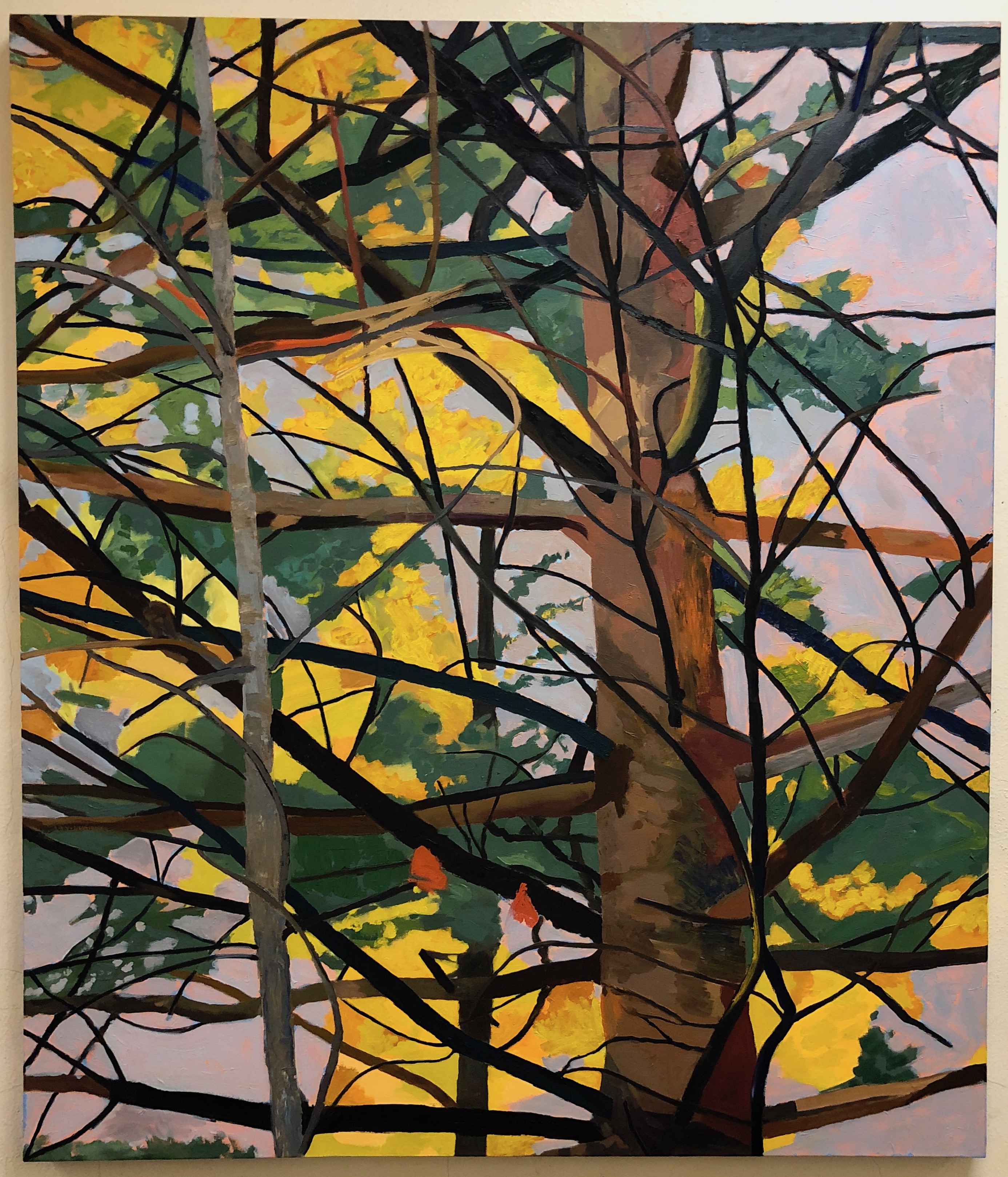 Branchsite #3. 2000. oil on canvas. 63" X 54" (Priv. Coll.)