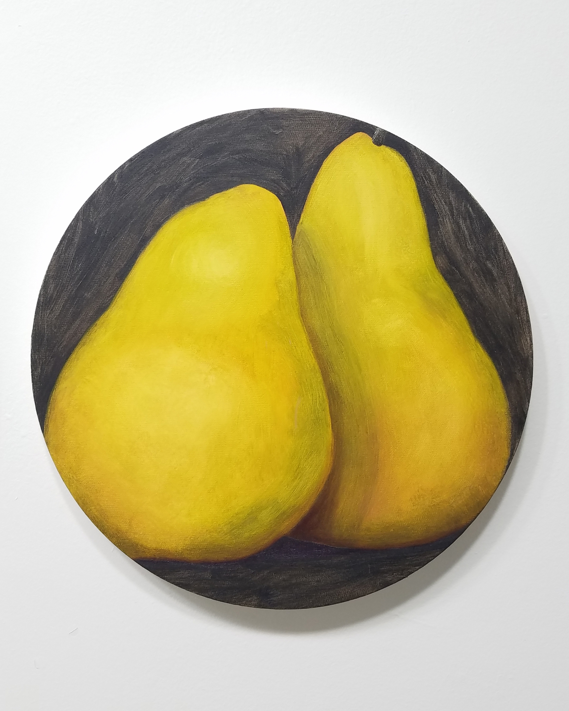 Round Pair / oil on canvas / 12in diameter / 2023