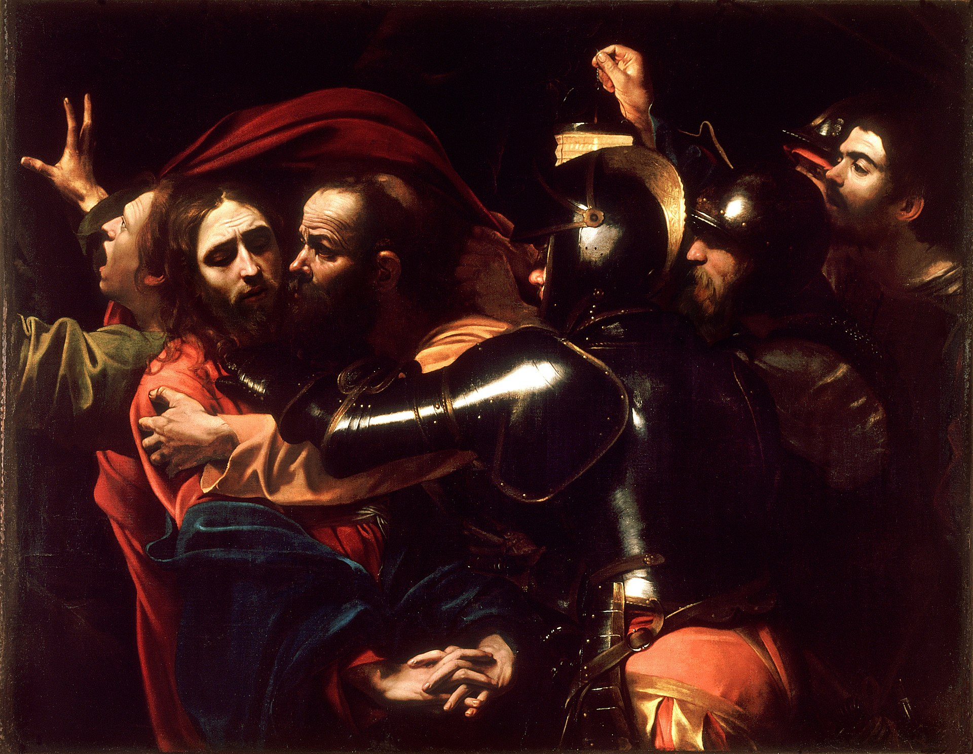 The Taking of Christ by Caravaggio, 1602.