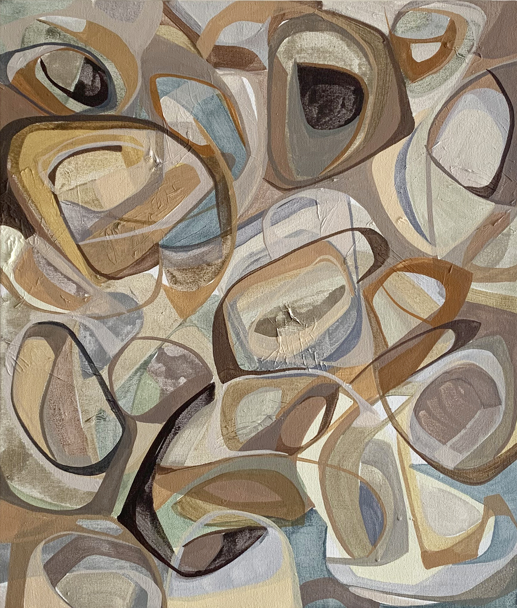 “Textured Nude”  24”x20”x1” Oil and acrylic on canvas