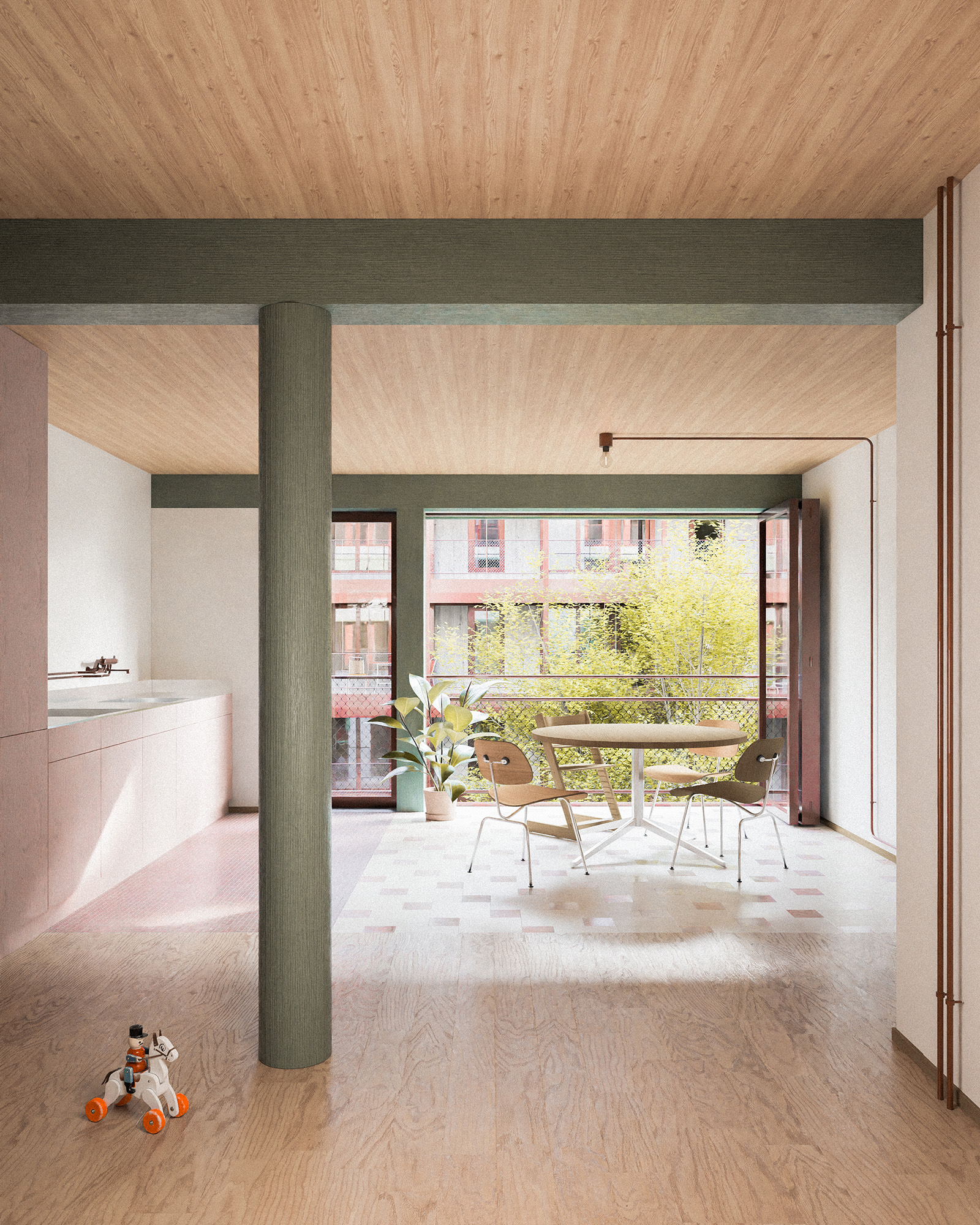 Wohnsiedlung Luchswiese / Wettbewerb / Leonie Frommenwiler, Jeremiah Schwery