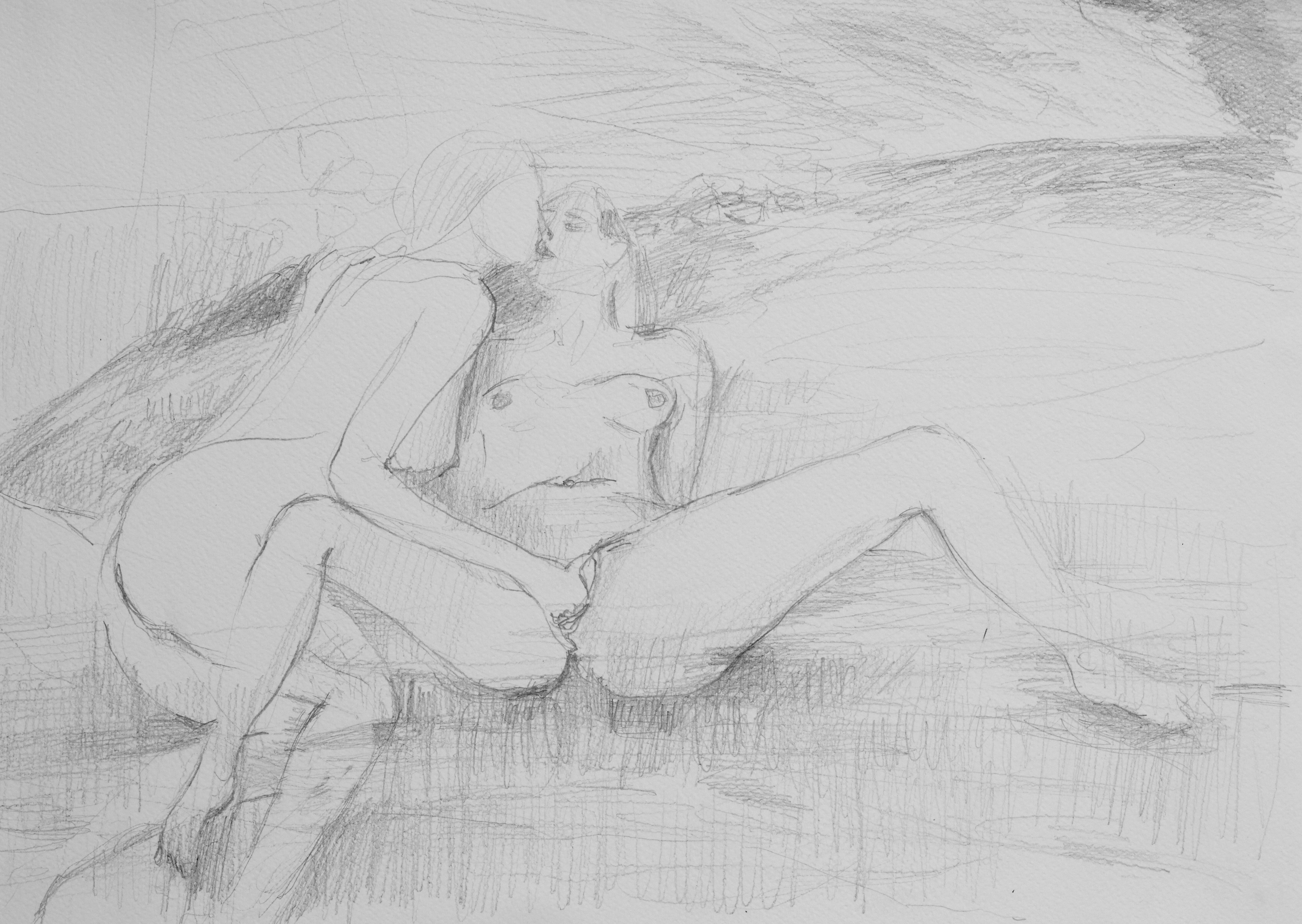 'The Lands' series (III) 29x42cm Graphite on Textured Paper 2020