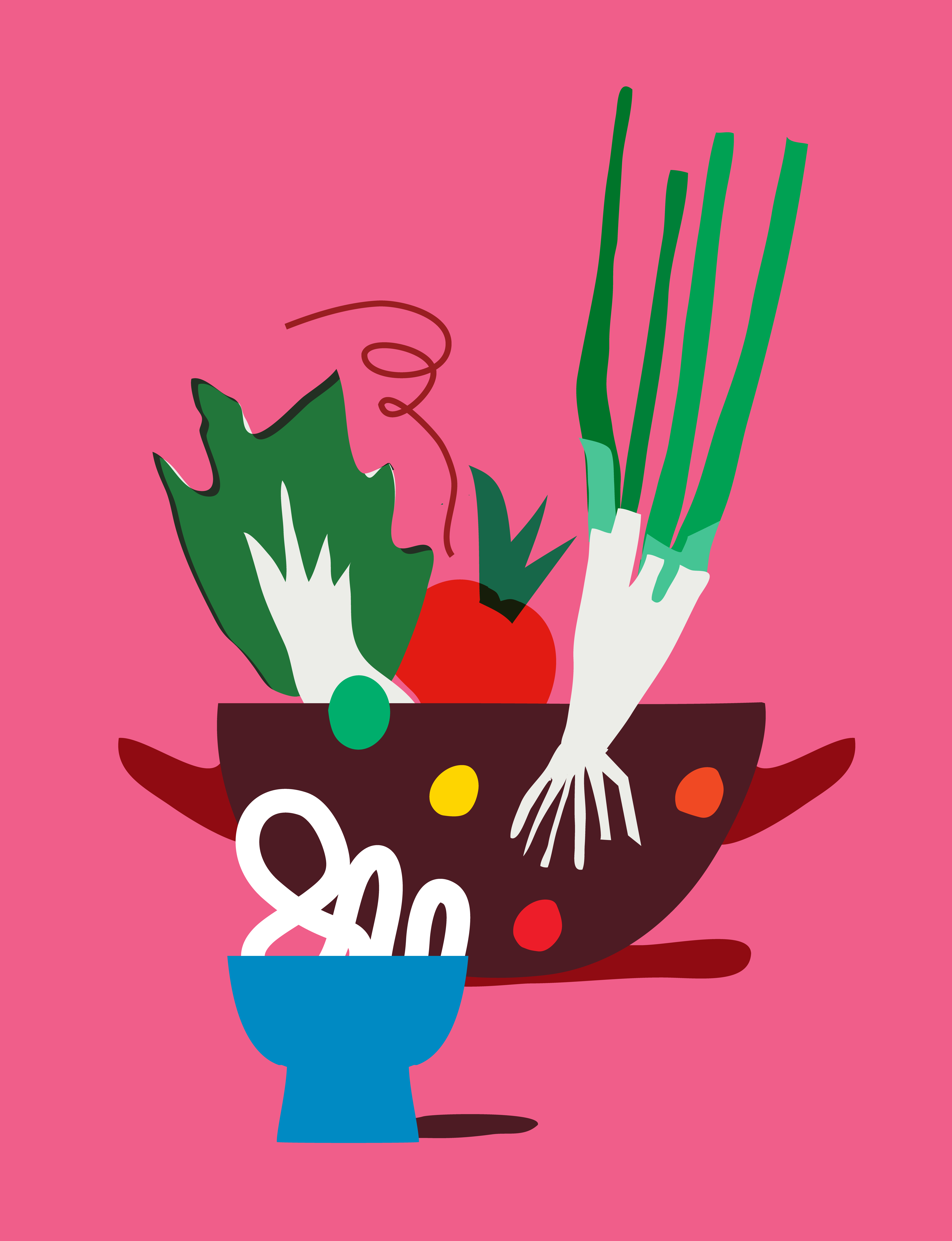 food editorial illustrations