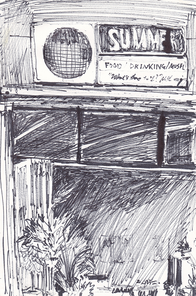 Summers , 2023, pen on paper, 18.5*12.2(cm)