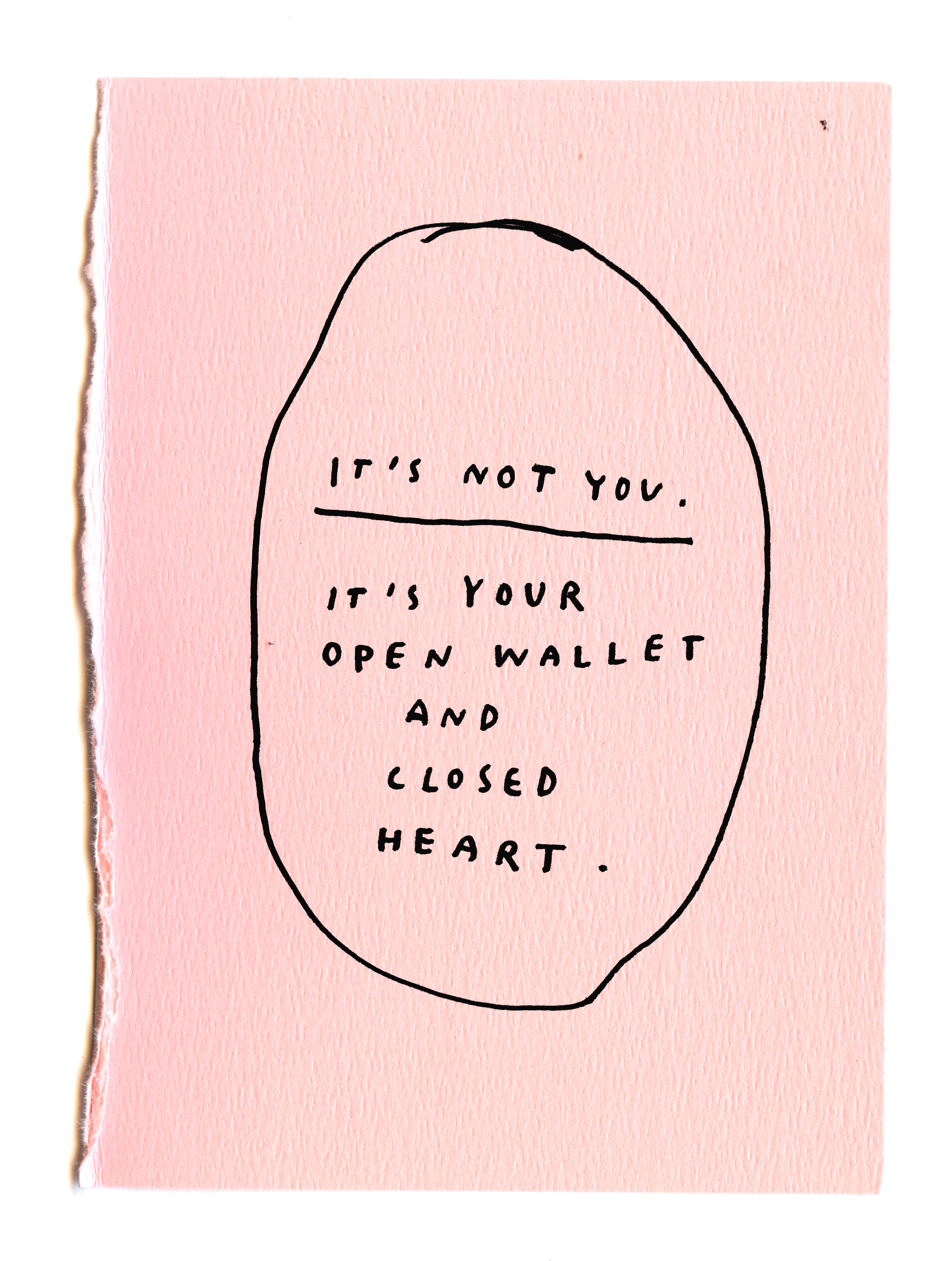 Breakup Letters. 201217,8 x 12,6 cmMark on paper