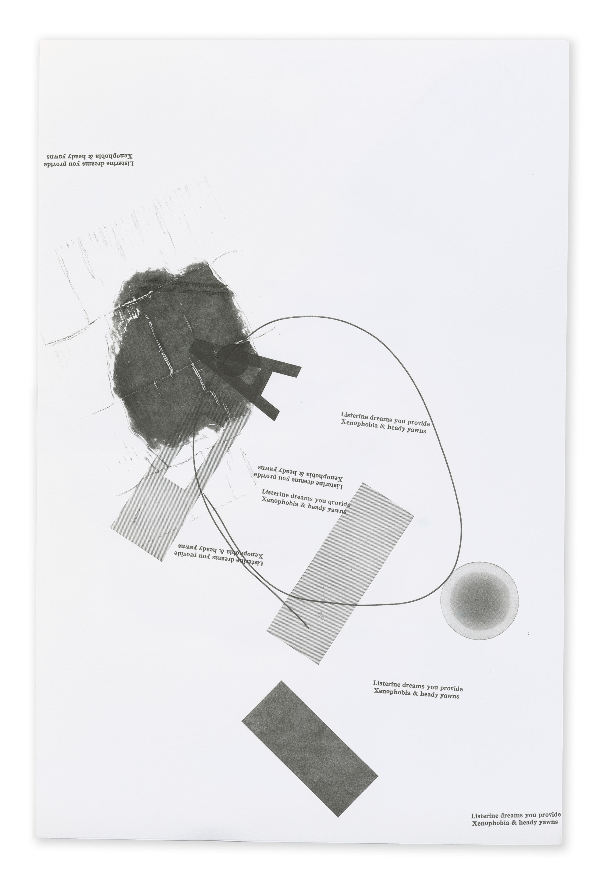 Listerine Dreams, 13x19 in, 2012
