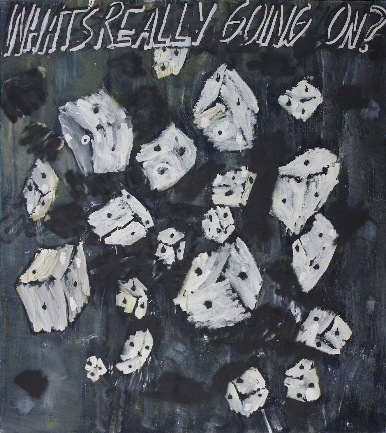 What's really going on? 180x160cm