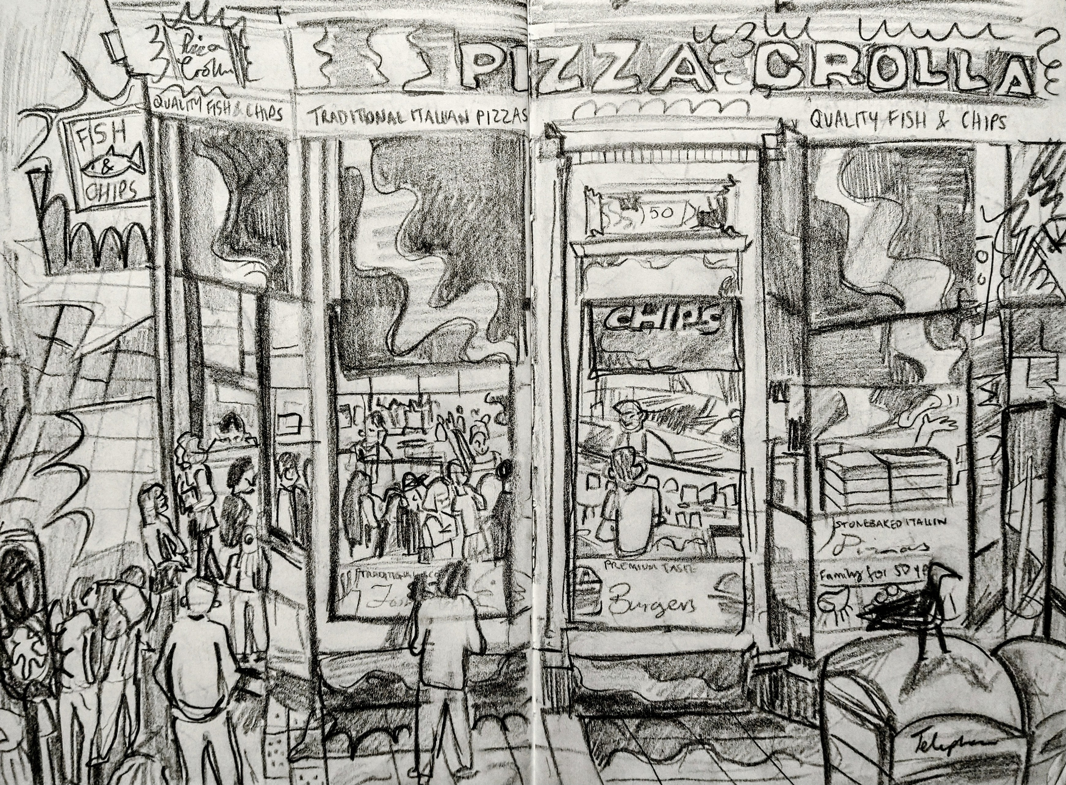 Pizza Crolla on a Saturday night 