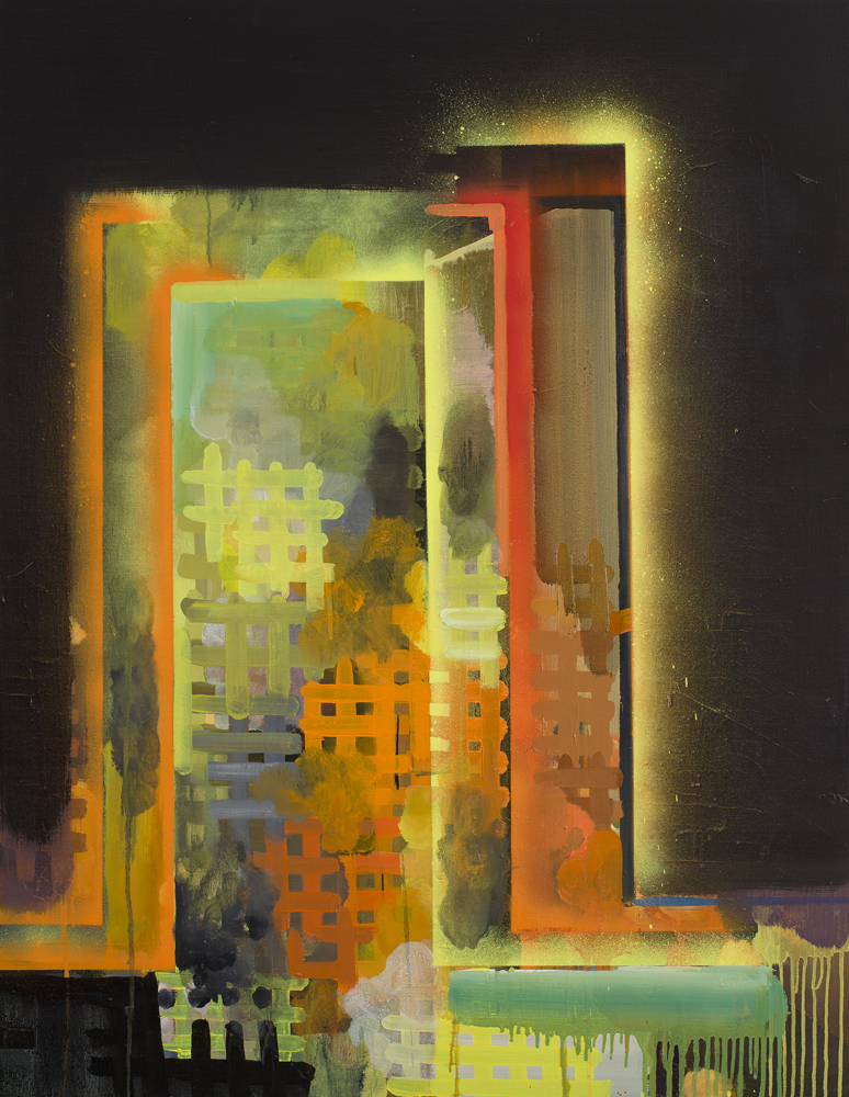 루모스-막시마!3 Lumos-Maxima! 3, 2012, oil, acrylic and spray-paint on linen, 117x91cm