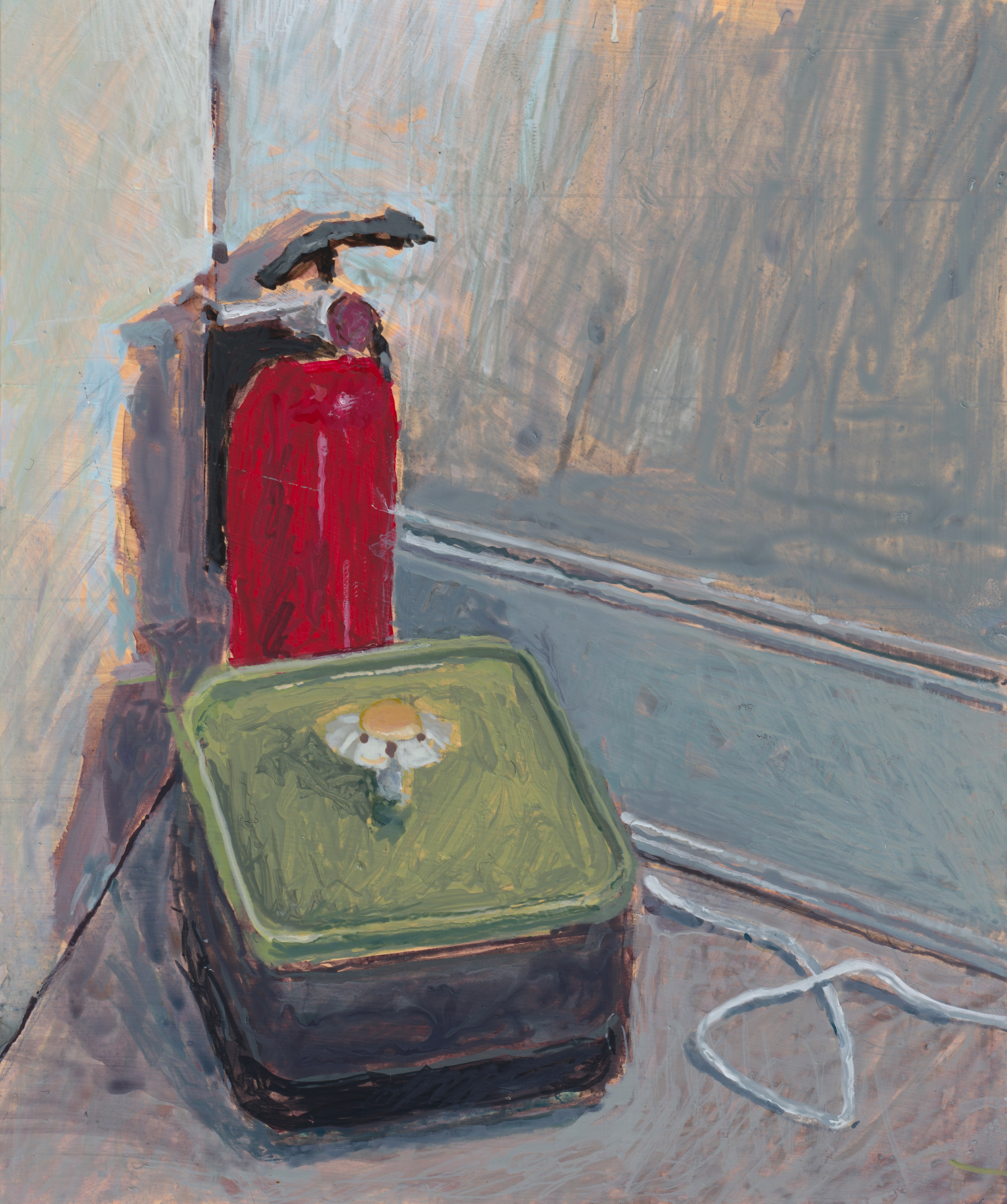 Study 2024_6.1; Acrylic Paint on Yupo Paper; 6x7 inches