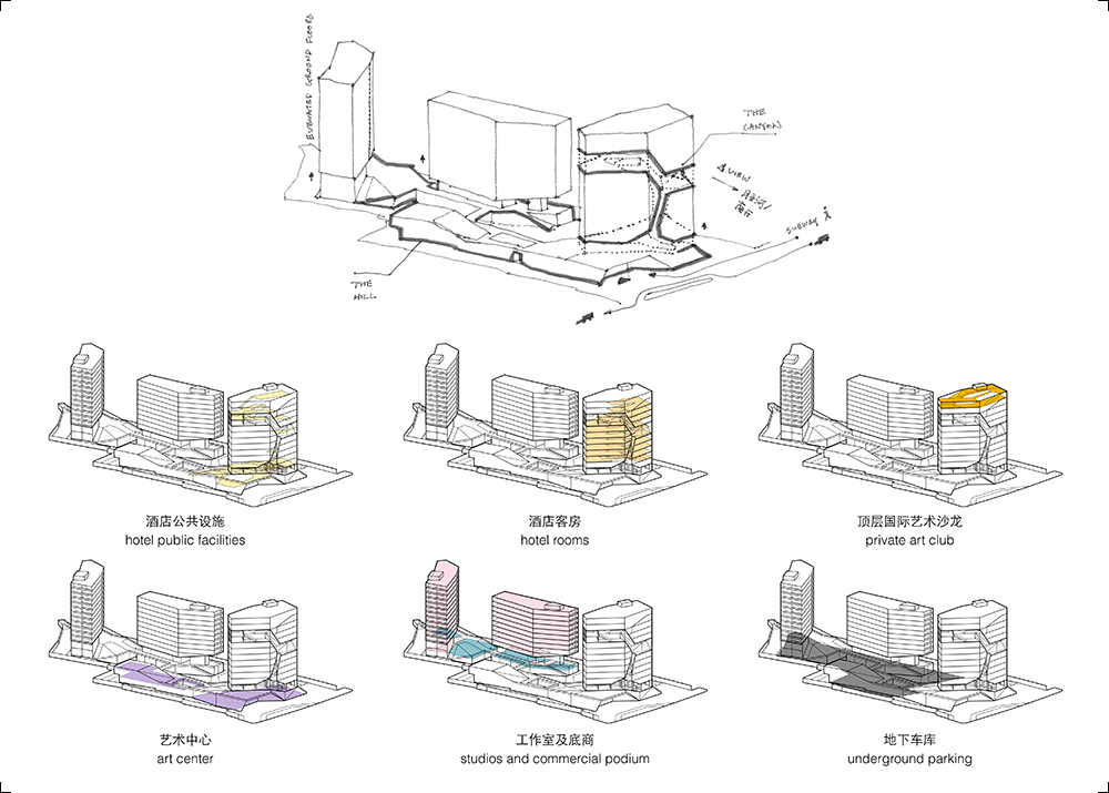 concept sketch and program layout