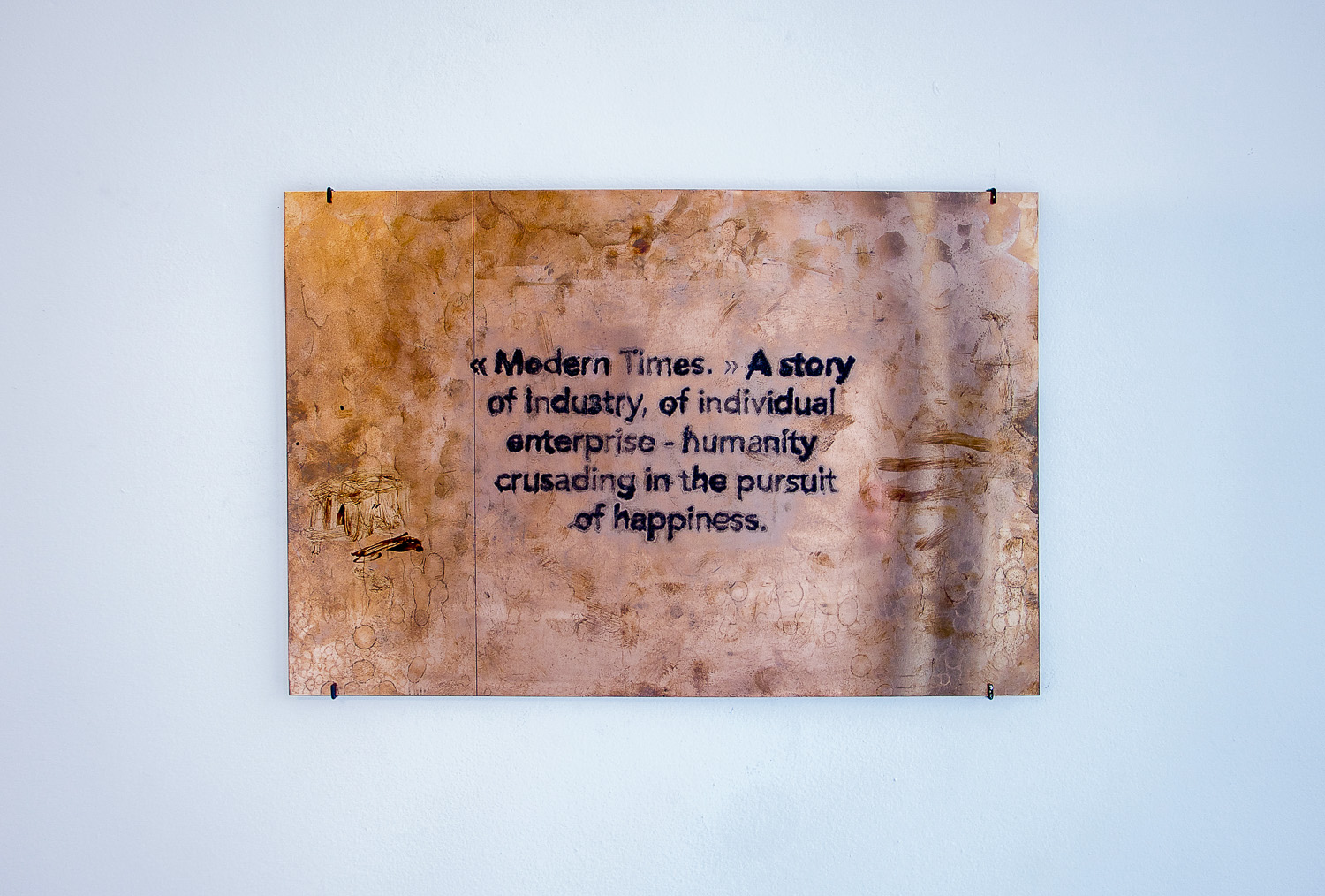 Work nº888 : Modern Times, (2018).