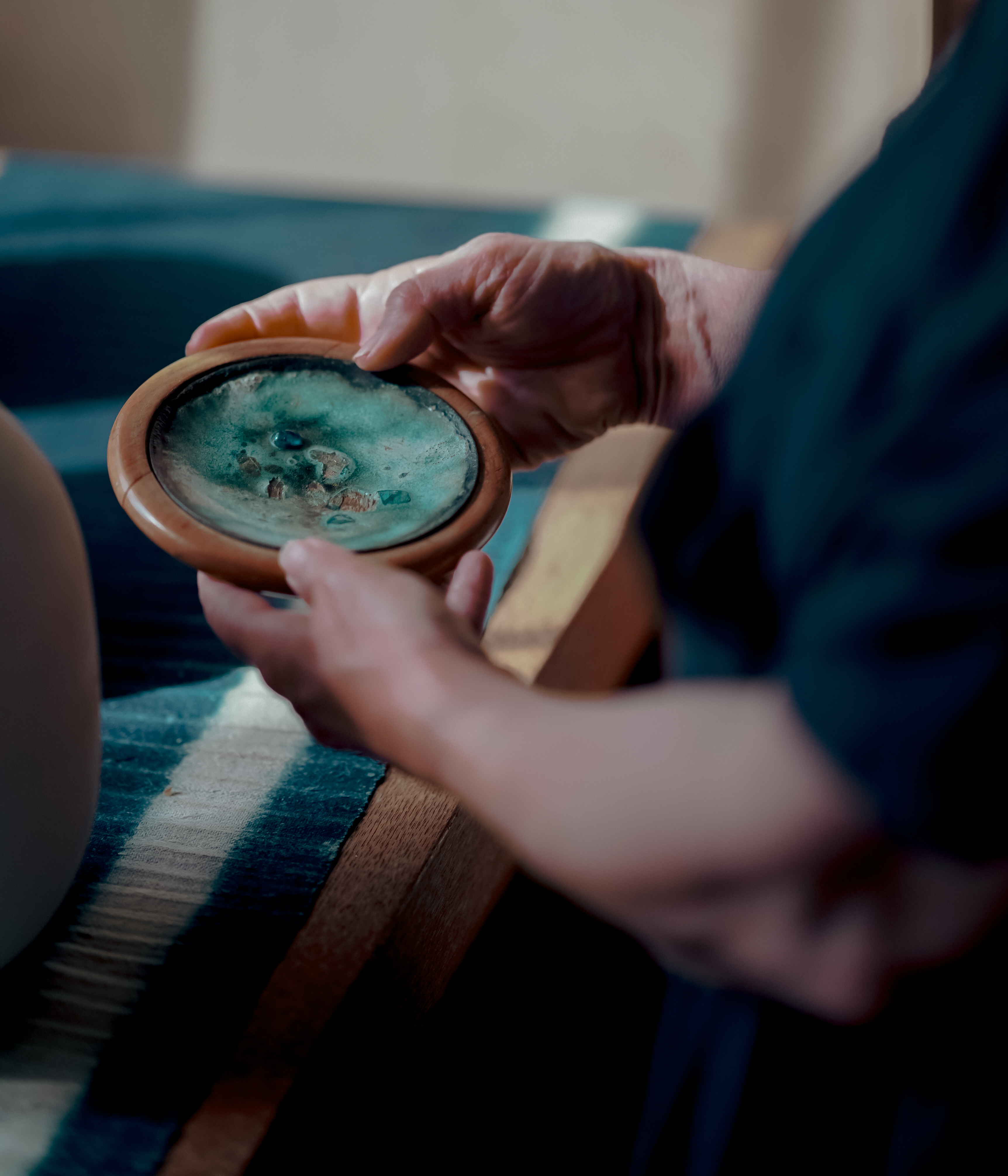 Ceramic inspiration inside the studio.