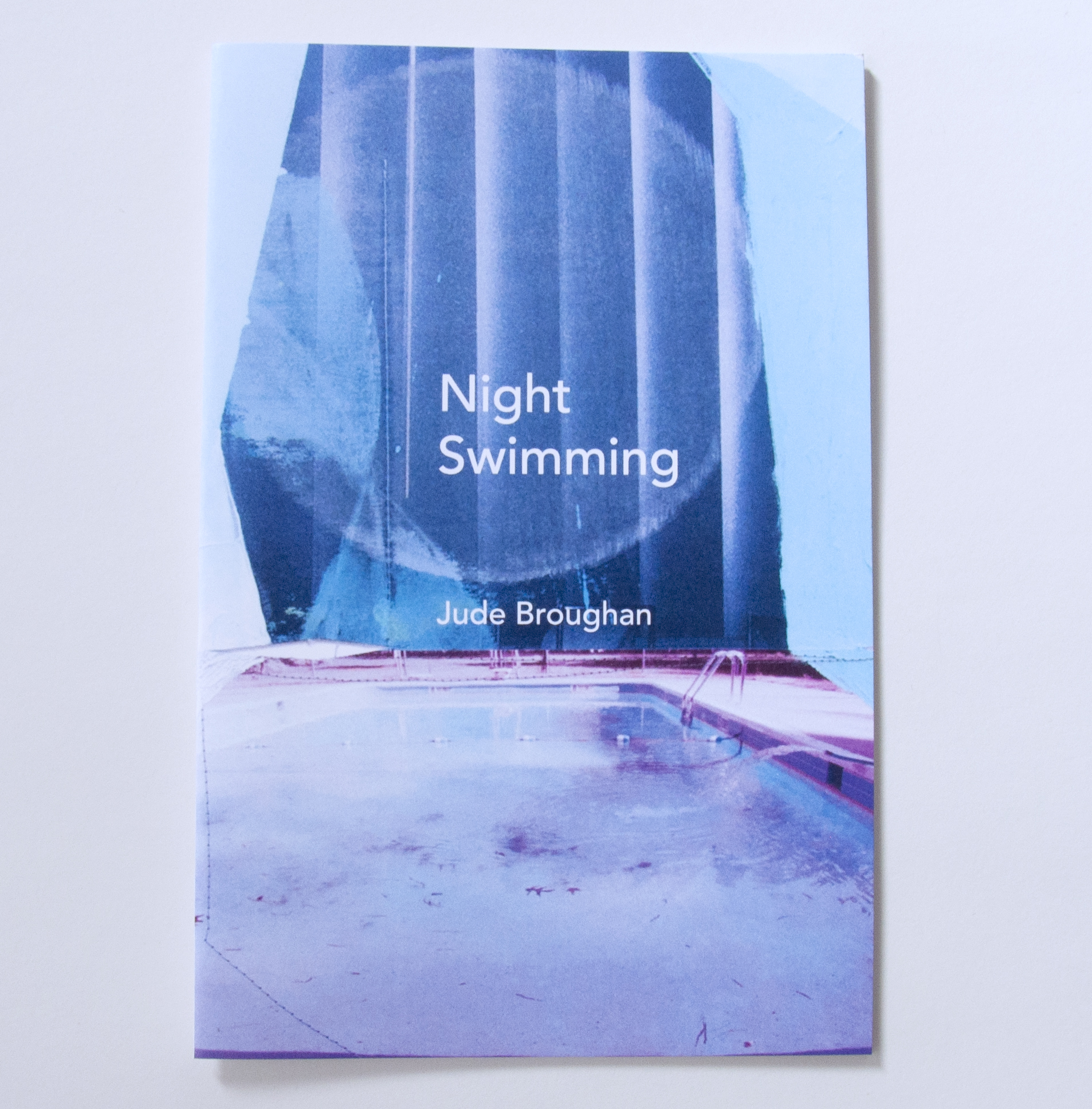 "Night Swimming", 2020, artists' book. 8 x 5.25 inches, 20 pages plus cover. Signed and numbered edition of 300 