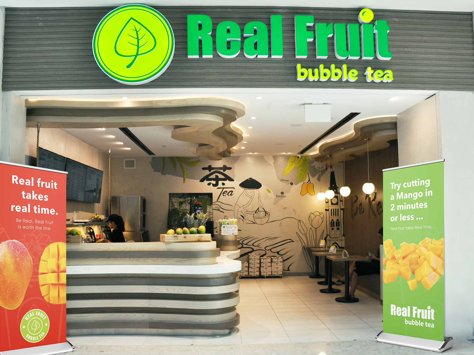 Real Fruit Bubble Tea Garden State Plaza